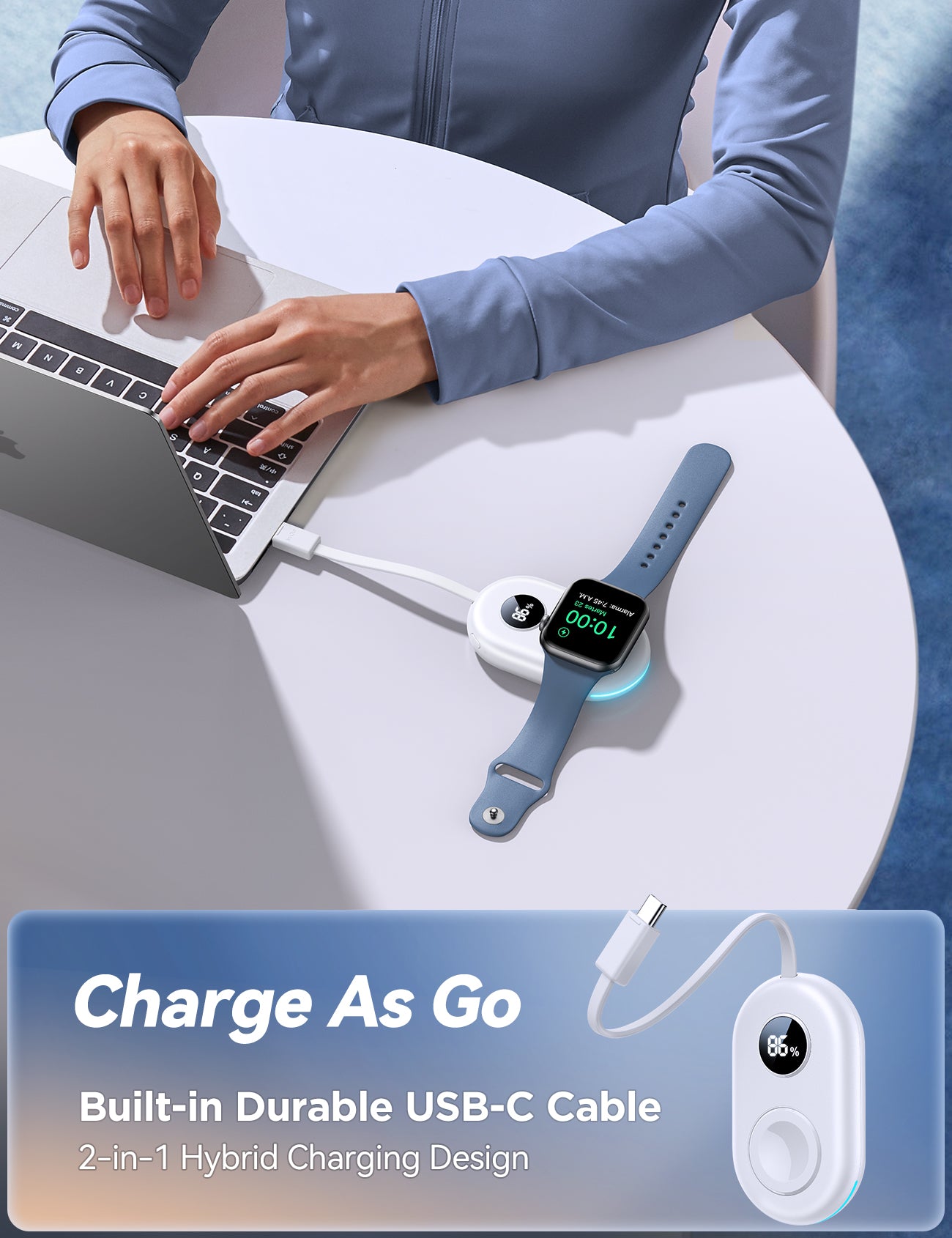 JOYROOM JR-W09 2500 mAh Portable Wireless Watch Charger