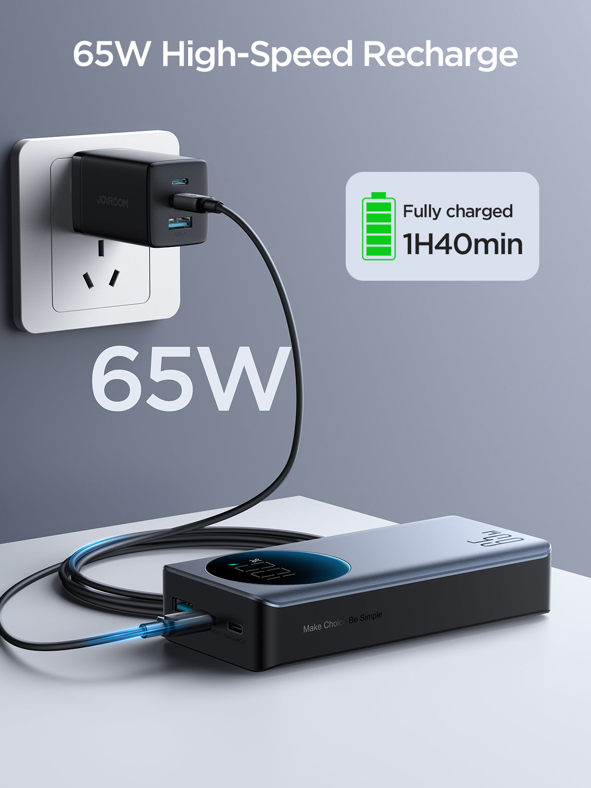 JOYROOM JR-PBF04 65W Power Bank 20000mAh