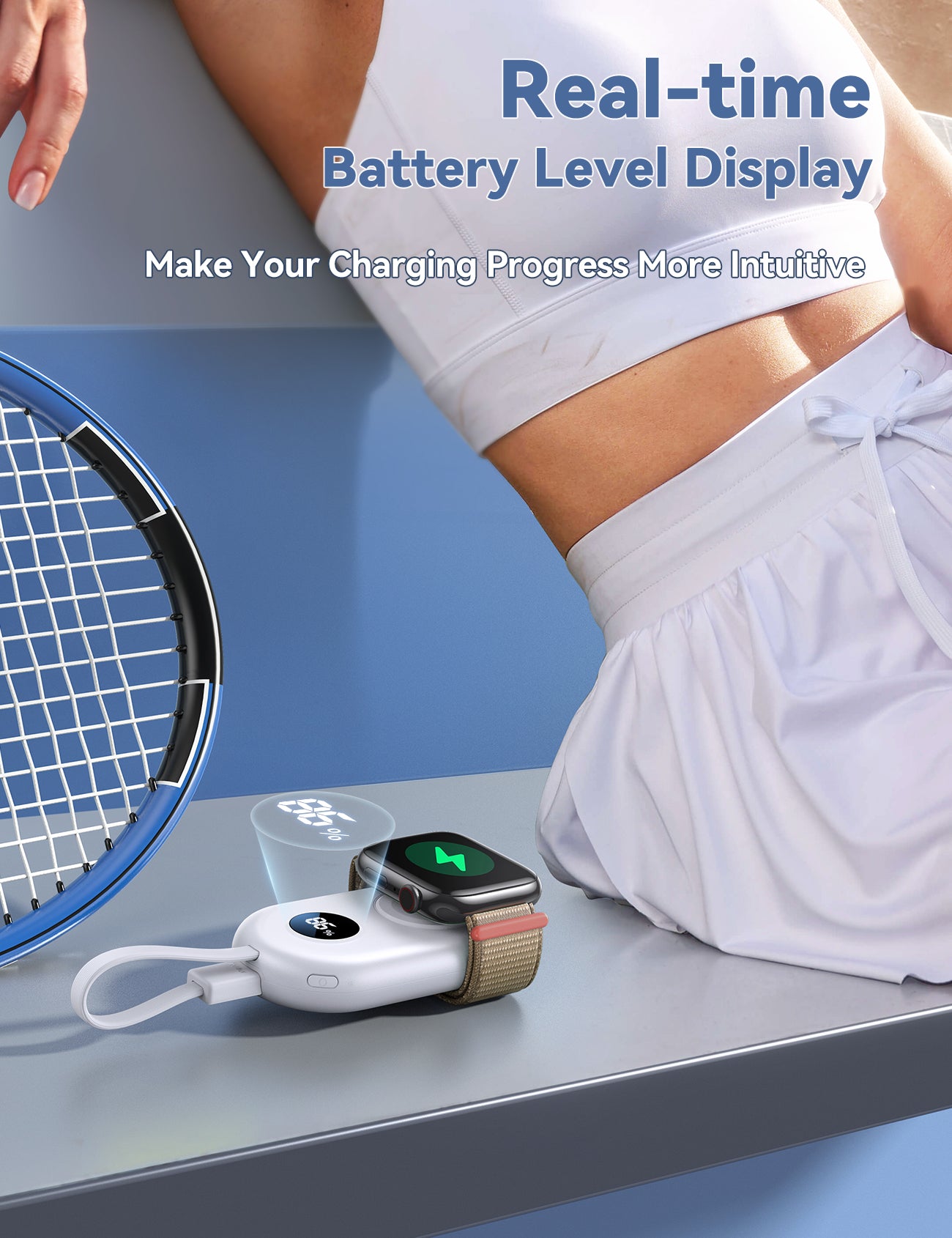 JOYROOM JR-W09 2500 mAh Portable Wireless Watch Charger