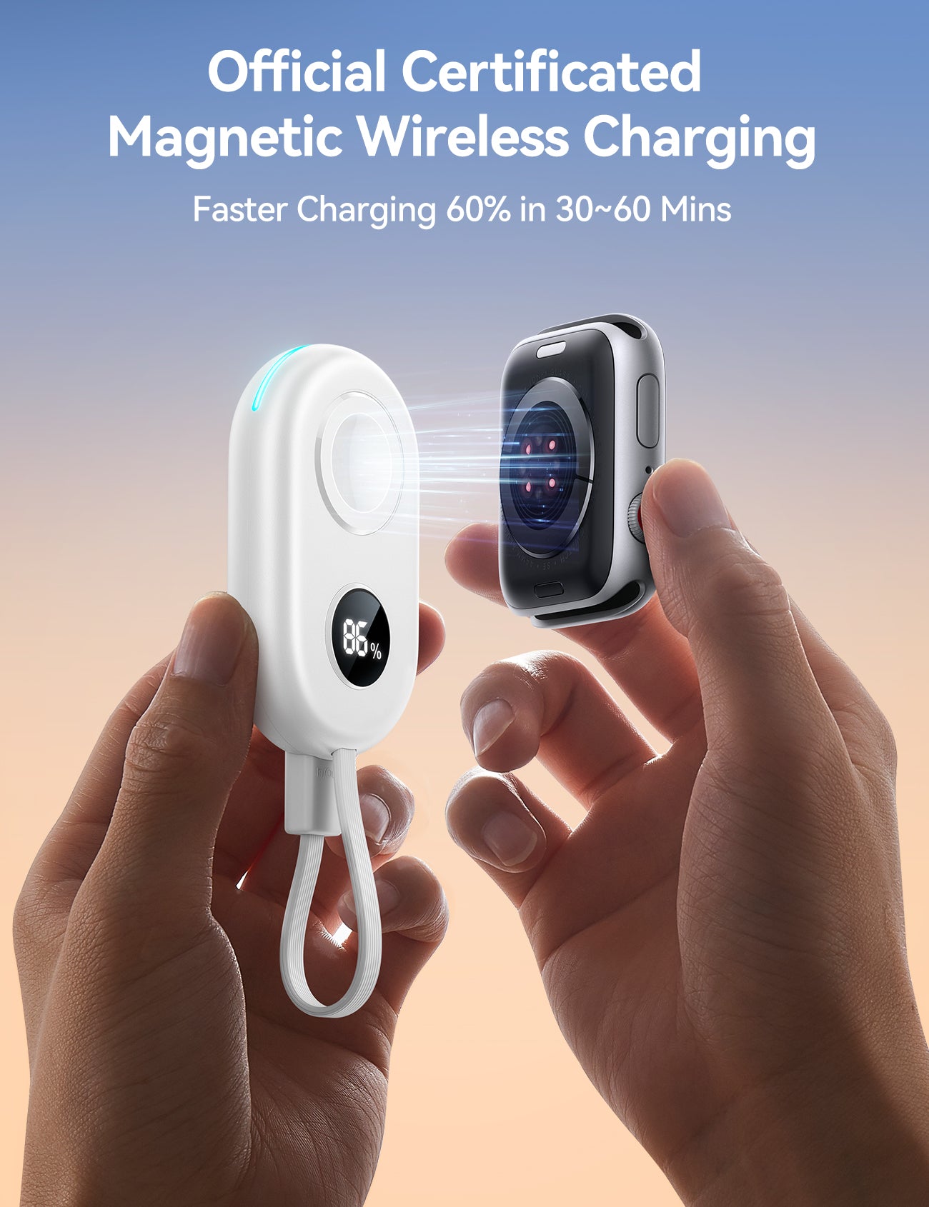 JOYROOM JR-W09 2500 mAh Portable Wireless Watch Charger