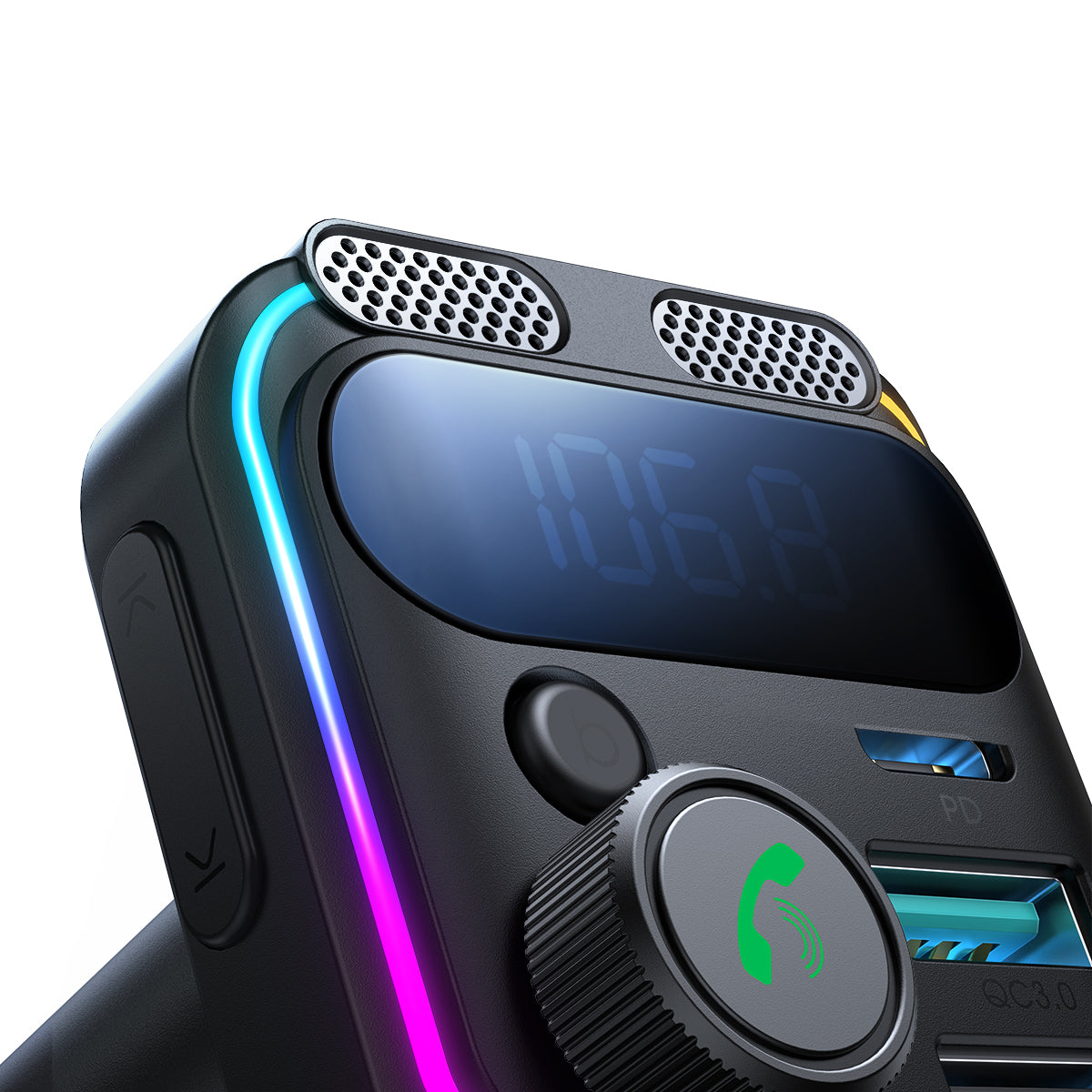 JR-CCB01 48W Dual-Mic Car Wireless FM Transmitter