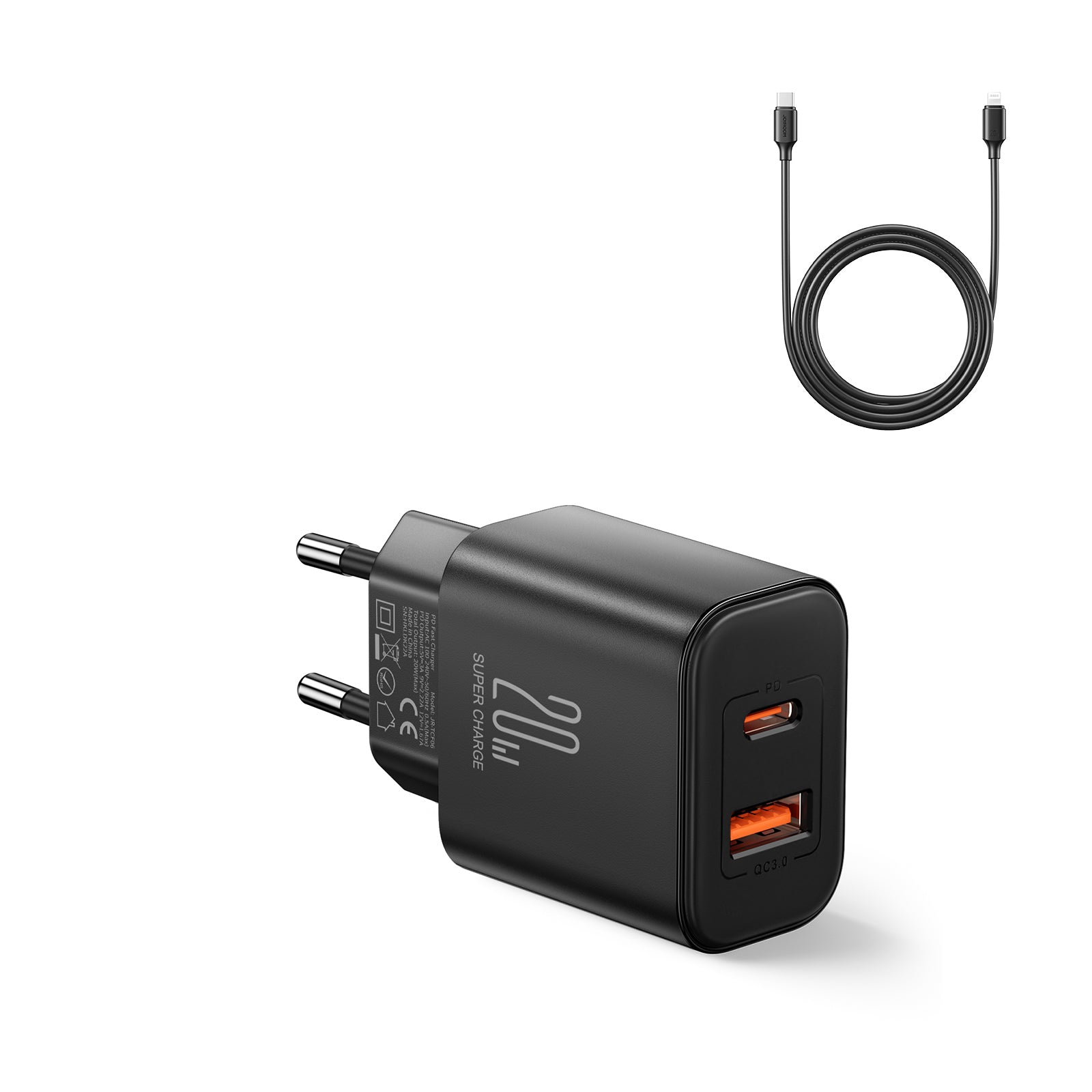 JR-TCF05 Flash Series 20W A+C Dual-Port Charger