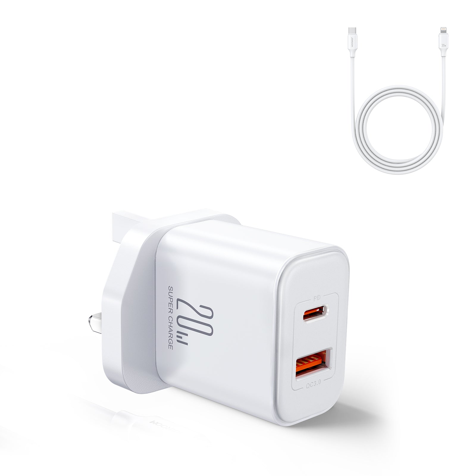 JR-TCF05 Flash Series 20W A+C Dual-Port Charger