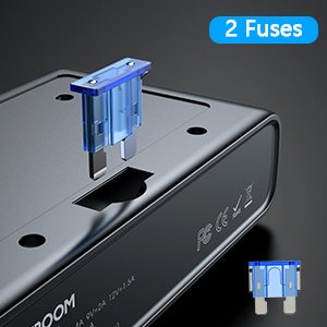 JOYROOM JR-CL06 Multi-port Car Cigarette Lighter Adapter