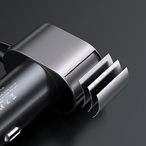 JOYROOM JR-CL06 Multi-port Car Cigarette Lighter Adapter