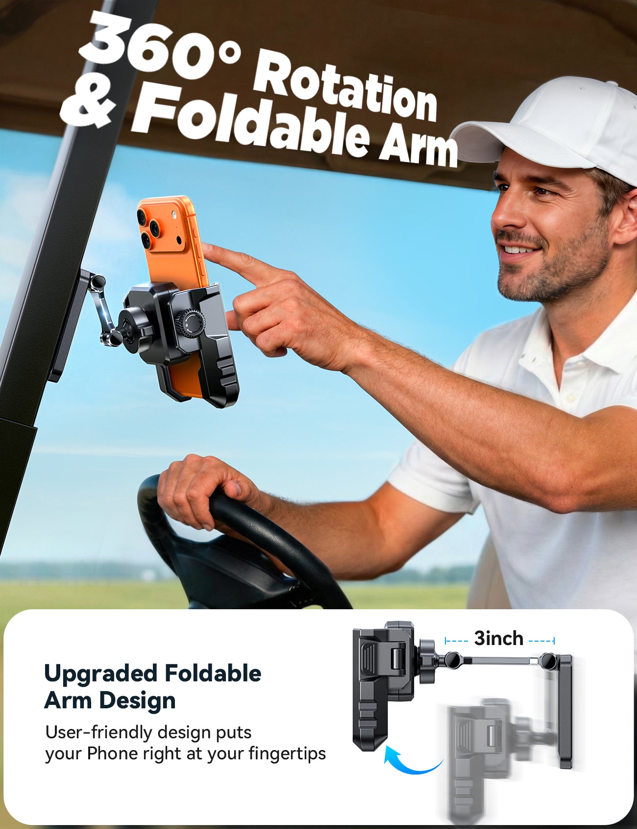 JOYROOM JR-ZS523 Magnetic Phone Holder for Golf Cart