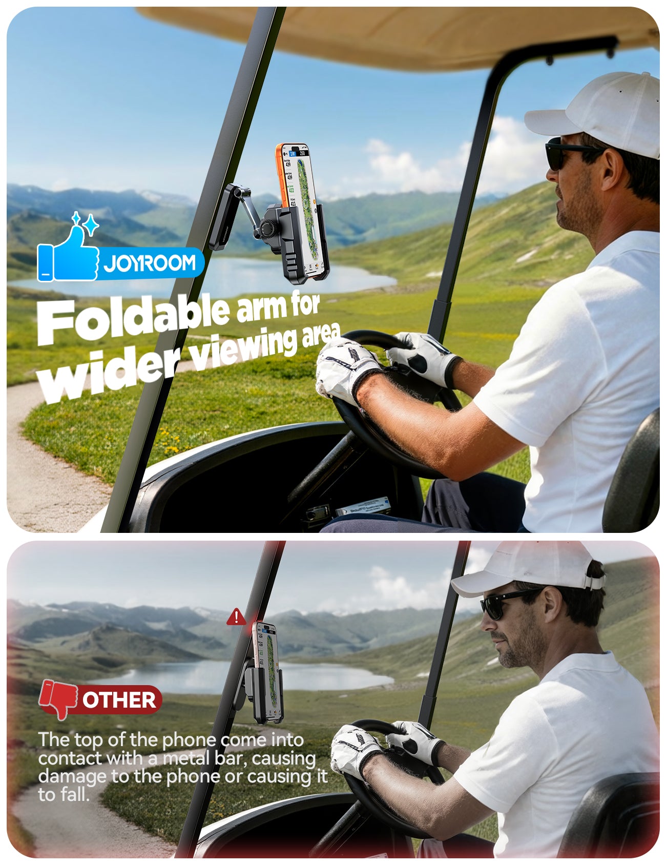 JOYROOM JR-ZS523 Magnetic Phone Holder for Golf Cart