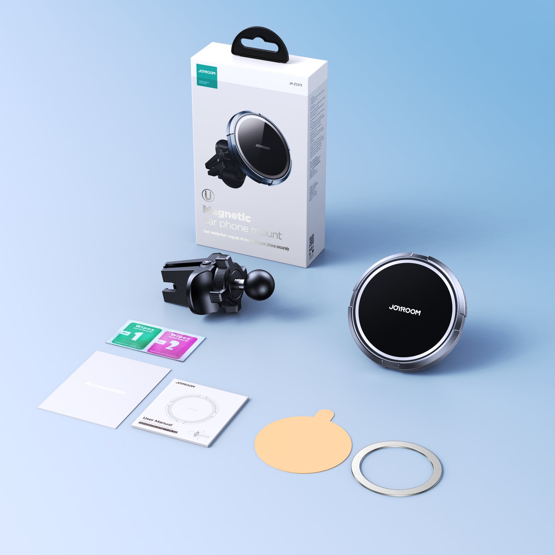 JR-ZS313 Magnetic Car Phone Mount