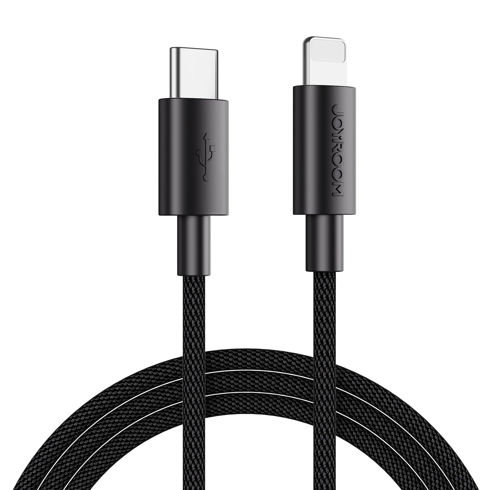 Type-c to Lightning Nylon Braided Fast Charging Data Cable 2M-black