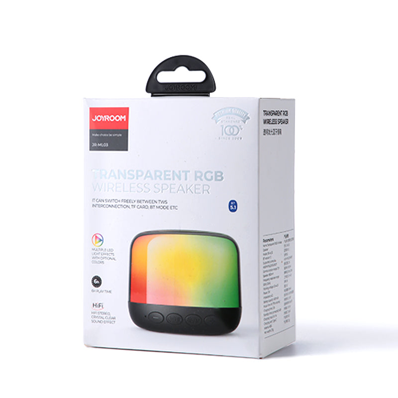 JR-ML03 Transparent RGB Wireless Speaker