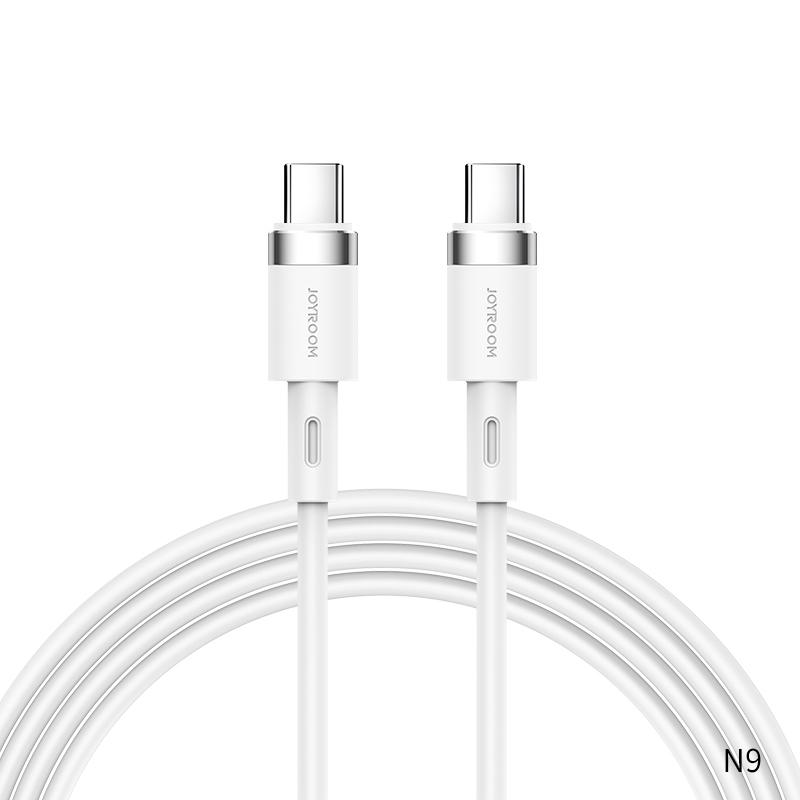 Macaron Liqud Silicone TypeC to Type C Fast Charging Data Cable 3A/1.8M