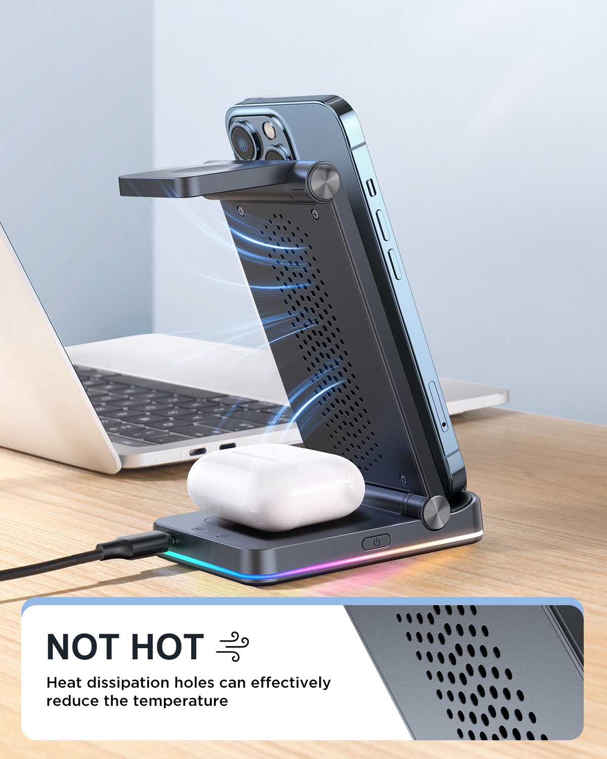JOYROOM 3 in 1 Wireless Charging Station