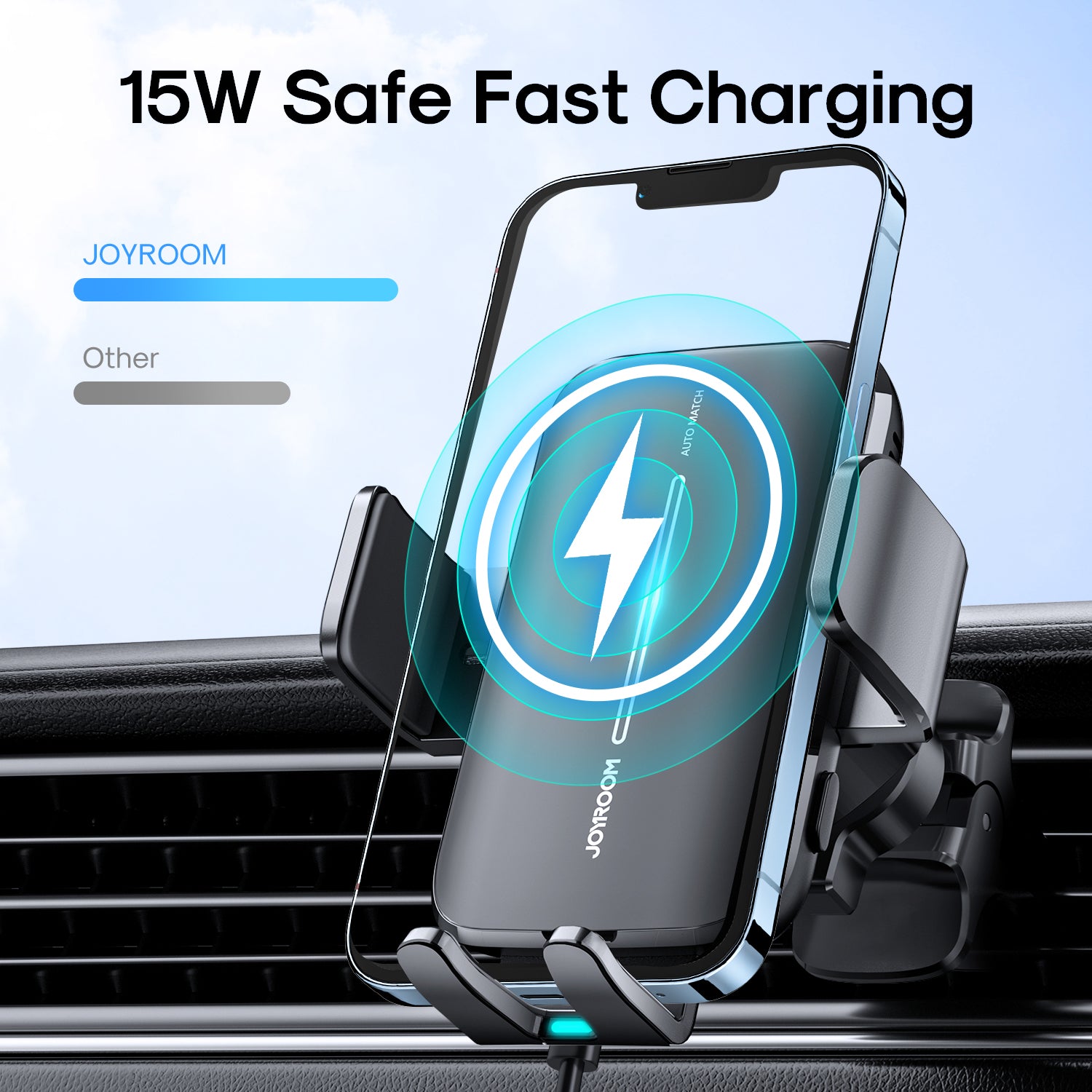 JR-ZS245 Wireless Car Charger Mount
