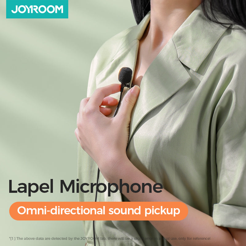 JR-LM1 Mini Professional Lavalier Lapel Microphone for Phone