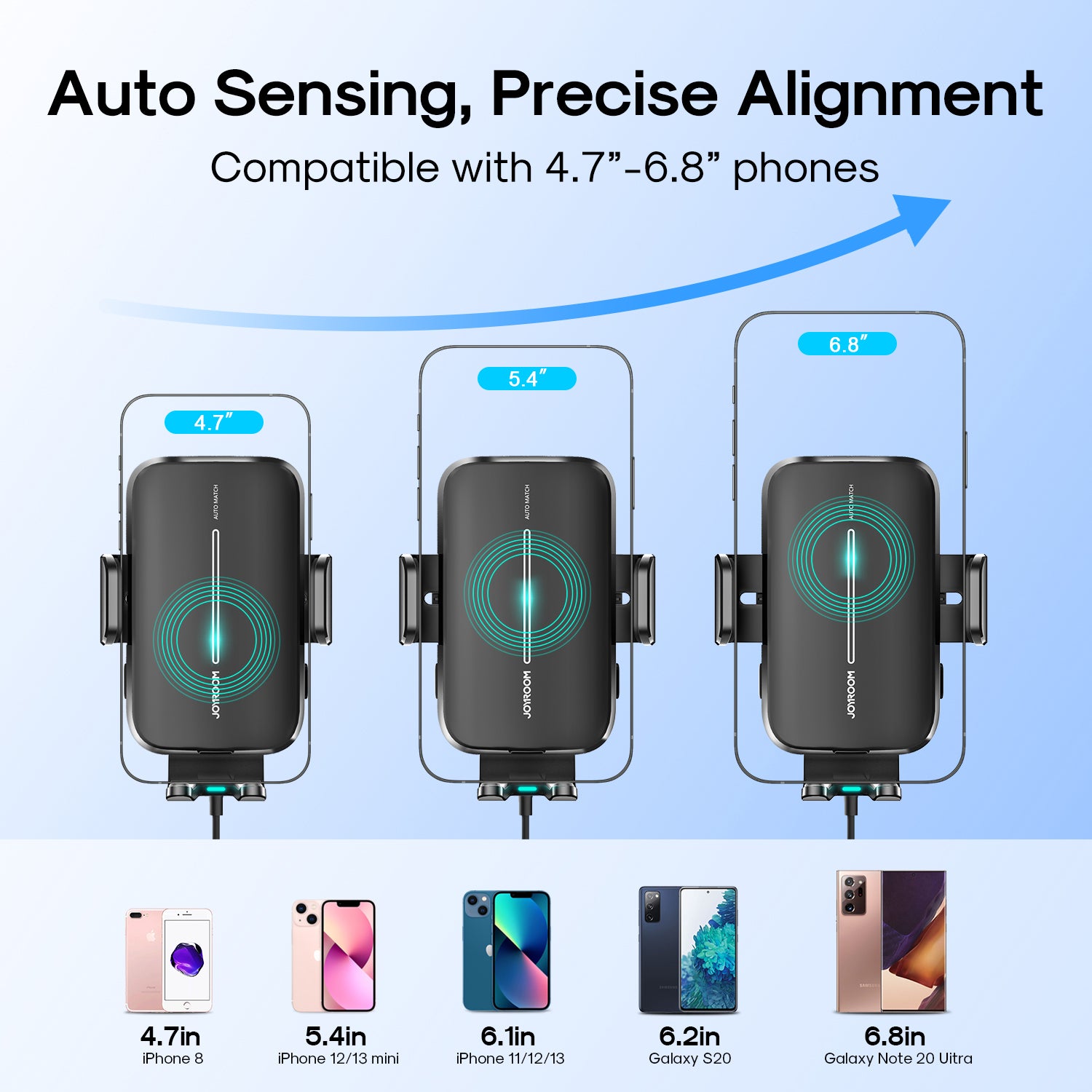 JR-ZS245 Wireless Car Charger Mount