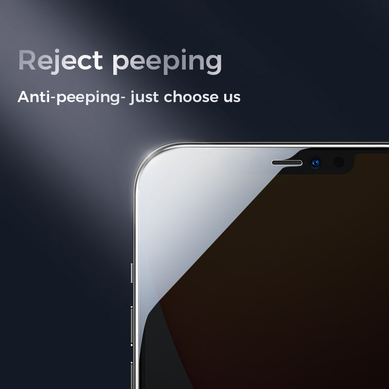 Joyroom Knight Series Tempered Glass Screen Protector 2.5D Big Screen (Privacy) for iPhone12-3 Pack