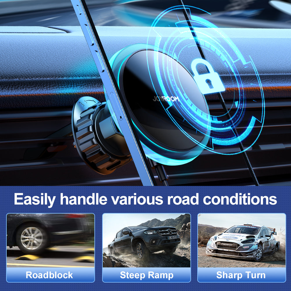 JR-ZS291 Magnetic Wireless Car Charger Holder Black (Air Vent)