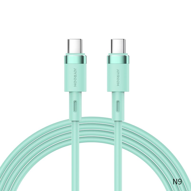 Macaron Liqud Silicone TypeC to Type C Fast Charging Data Cable  3A/1.8M