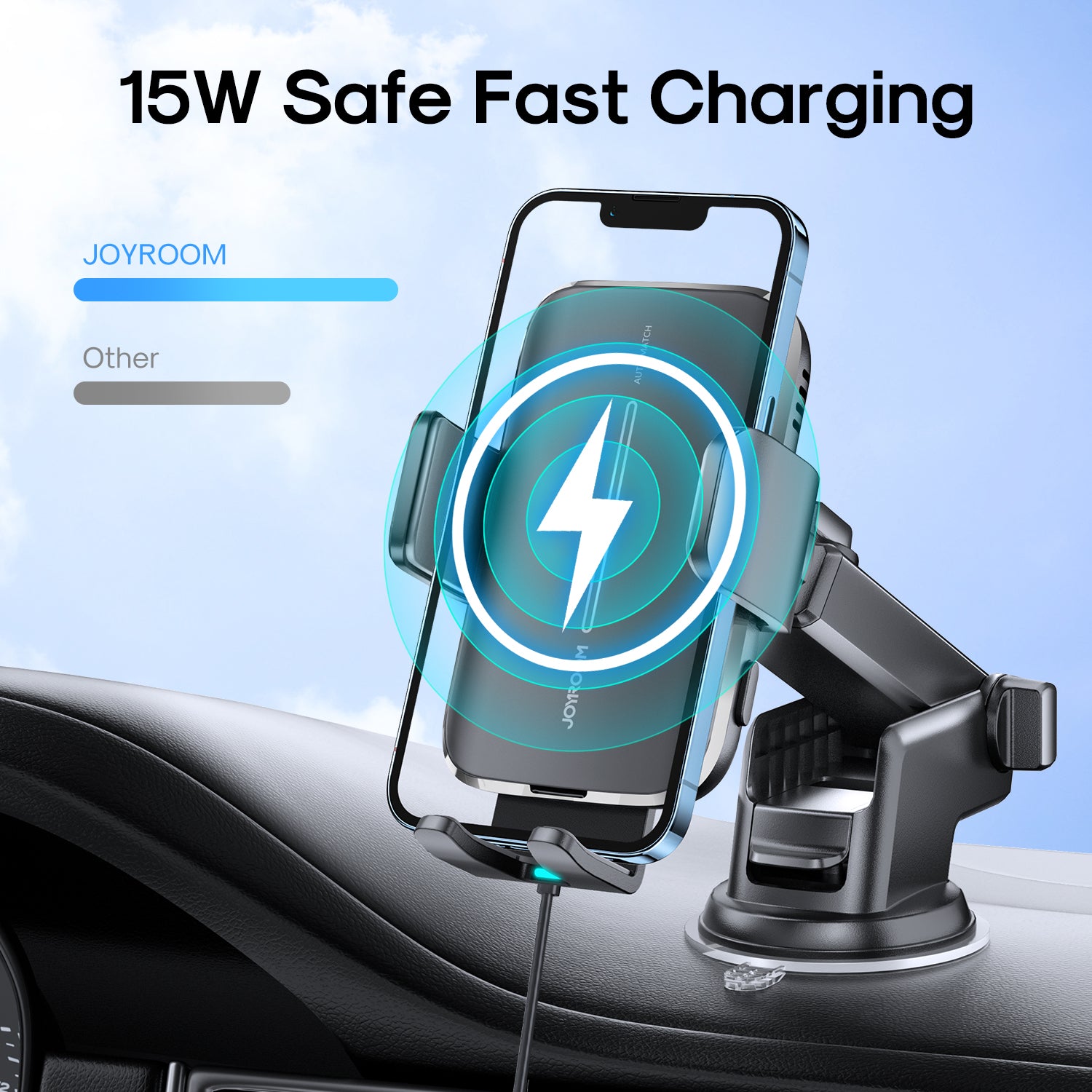 JR-ZS245 Wireless Car Charger Mount