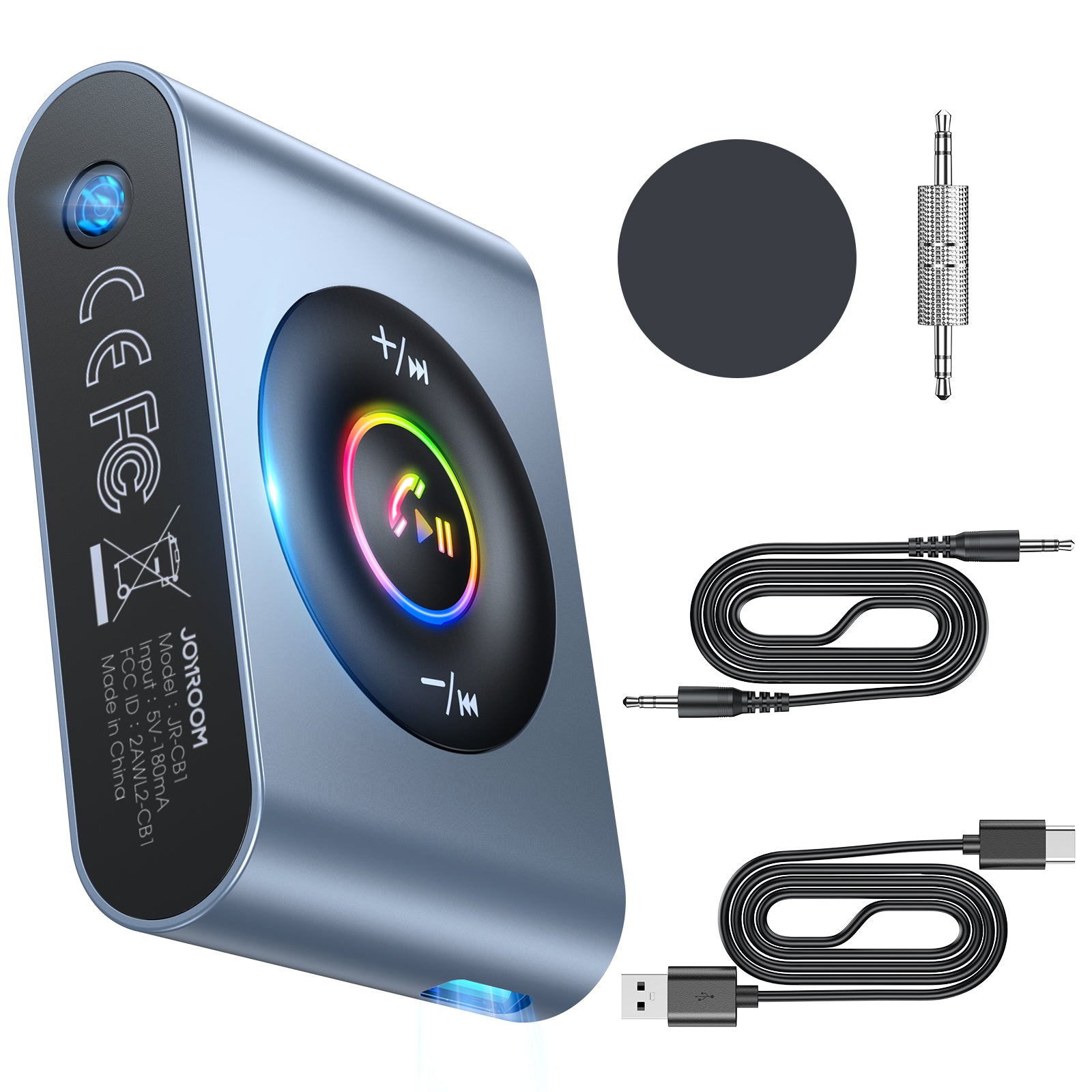 JR-CB1 Bluetooth Wireless Receiver for Car Stereo/Home Stereo/Wired Headphones/Speaker