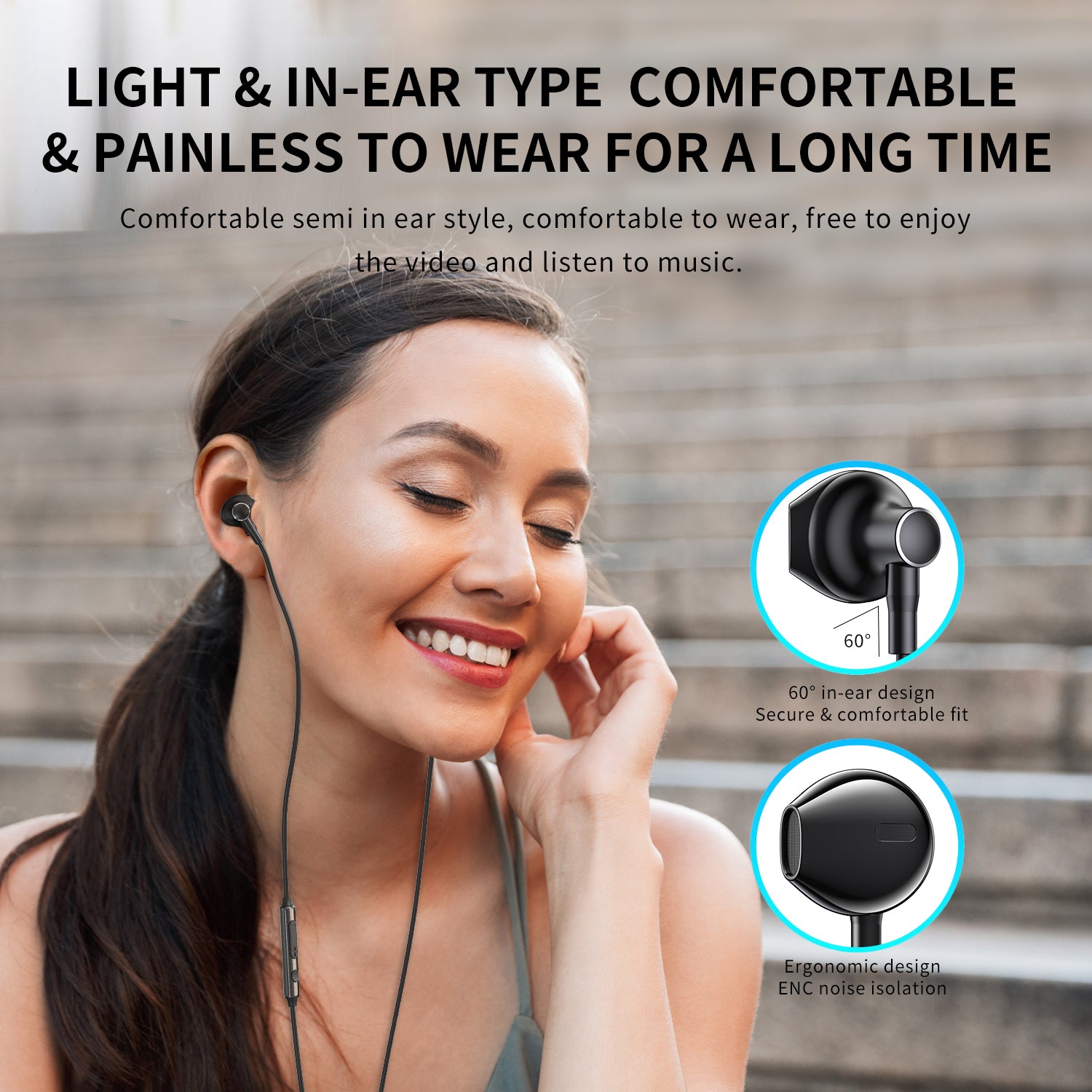 JR-EC03 Digital Type-C Wired Earphones