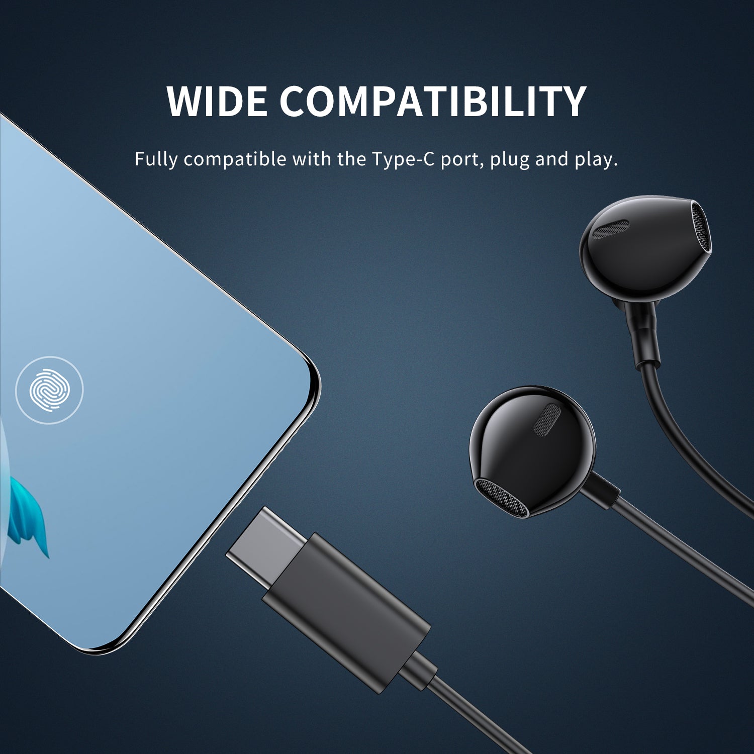 JR-EC03 Digital Type-C Wired Earphones