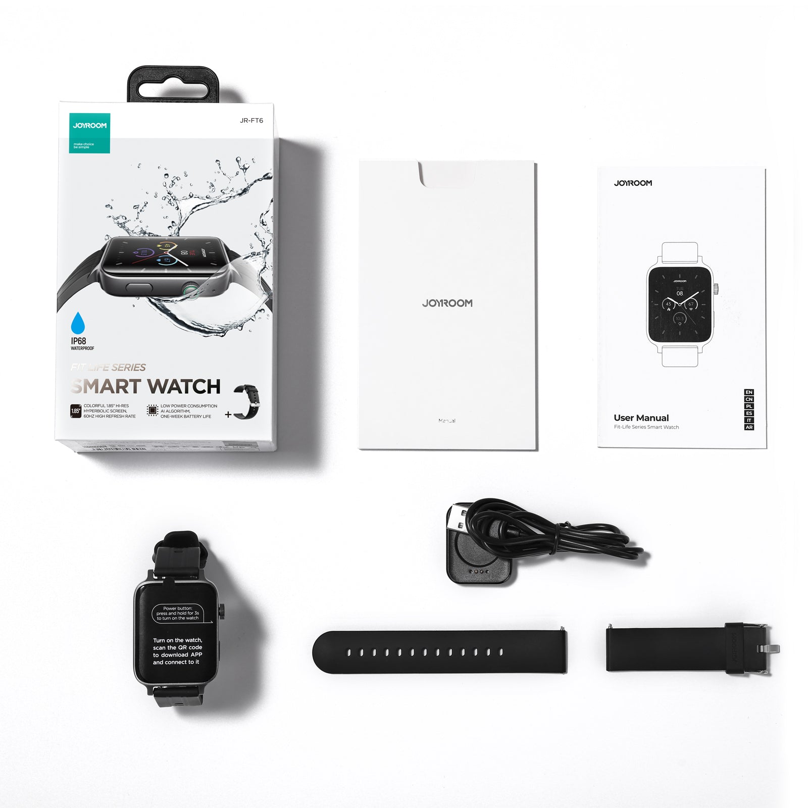 JR-FT6 Smart Watch (Make/Answer Call)