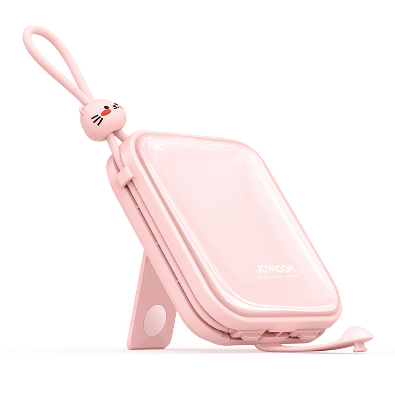 JR-L008 Cutie Series 22.5W Power Bank with Kickstand 10000mAh (With USB to Type-C 0.25m Cable)