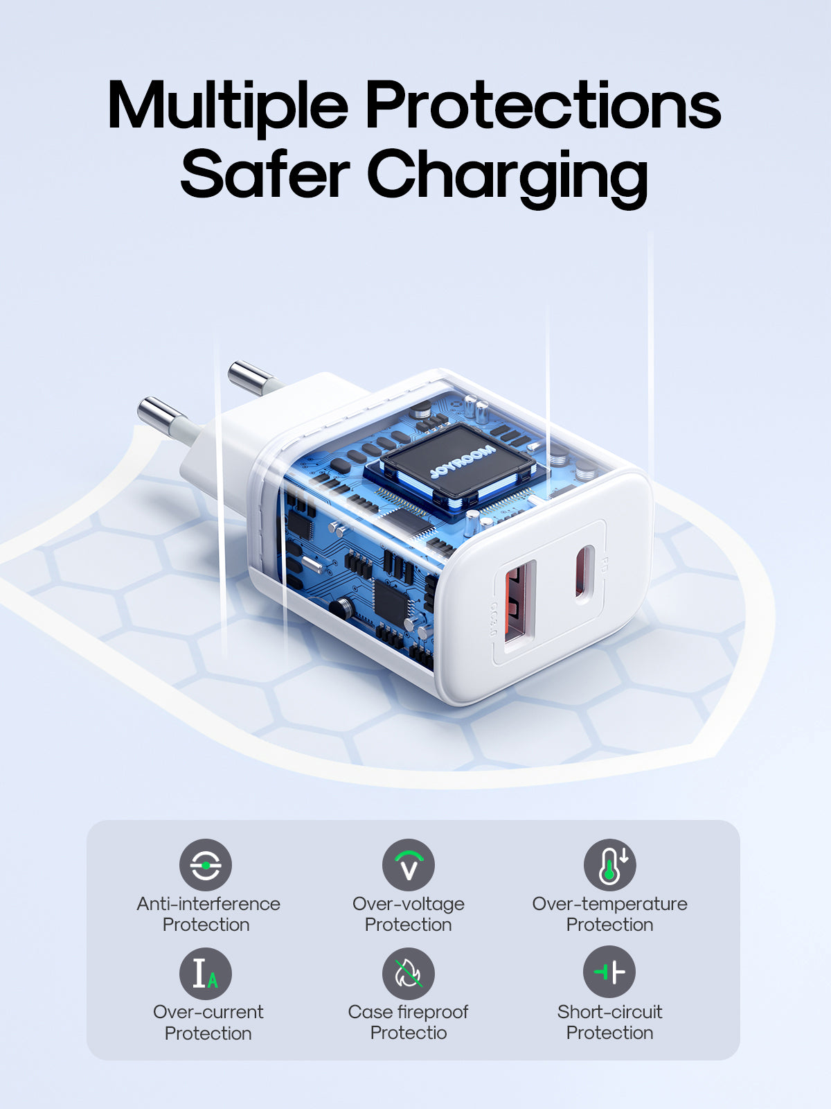 JR-TCF05 Flash Series 20W A+C Dual-Port Charger