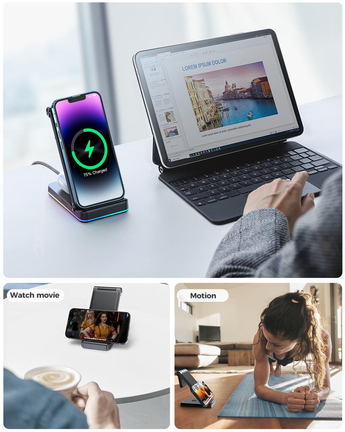 JOYROOM 3 in 1 Wireless Charging Station