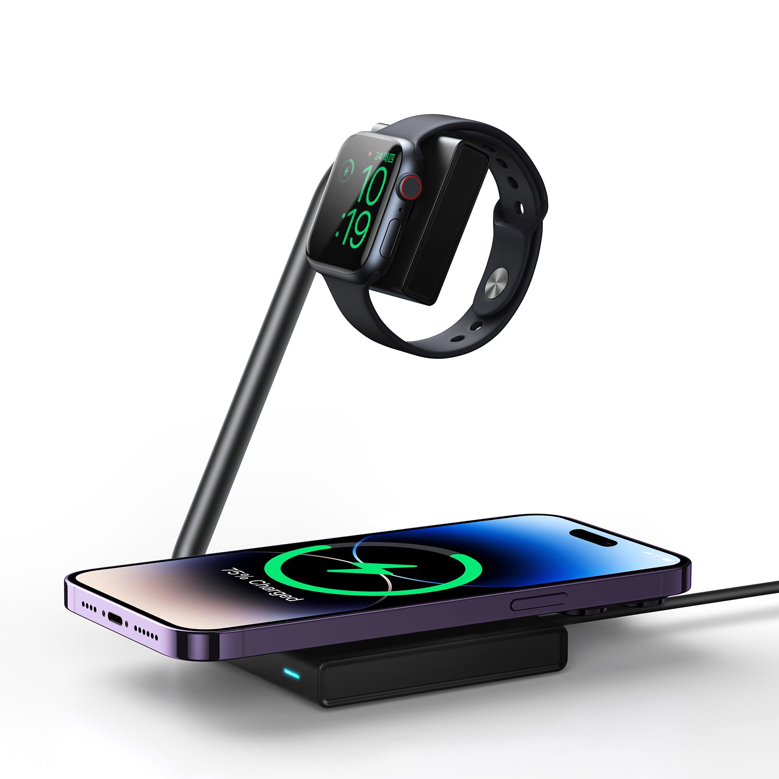 JR-WQN05 2 in 1 Foldable Wireless Charger
