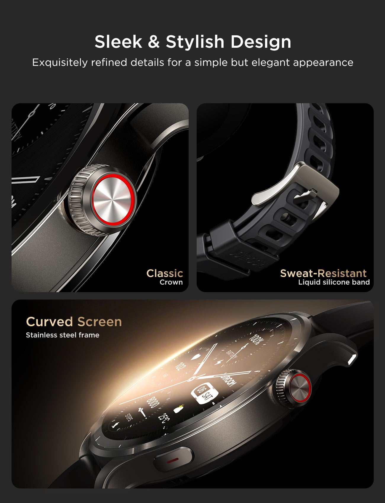 Venture Series JR-FV1 Smart Watch (Answer/ Make Call)