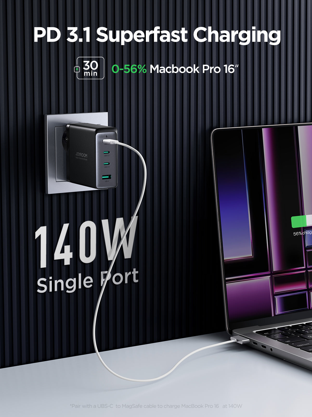 JOYROM GaN Ultra JR-TCG05 140W 3C1A Fast Charger