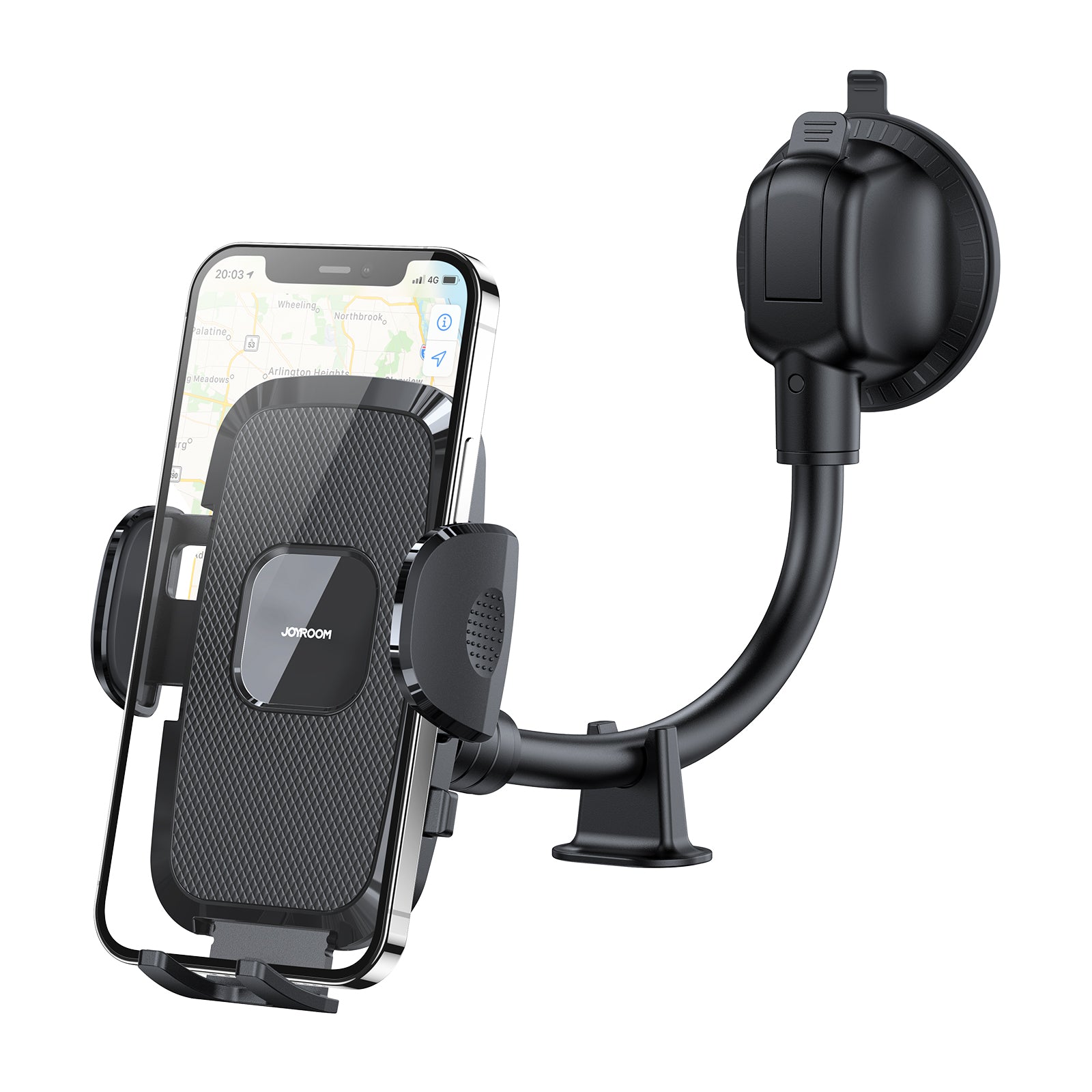 JR-ZS259 Mechanical Car Phone Holder-Black