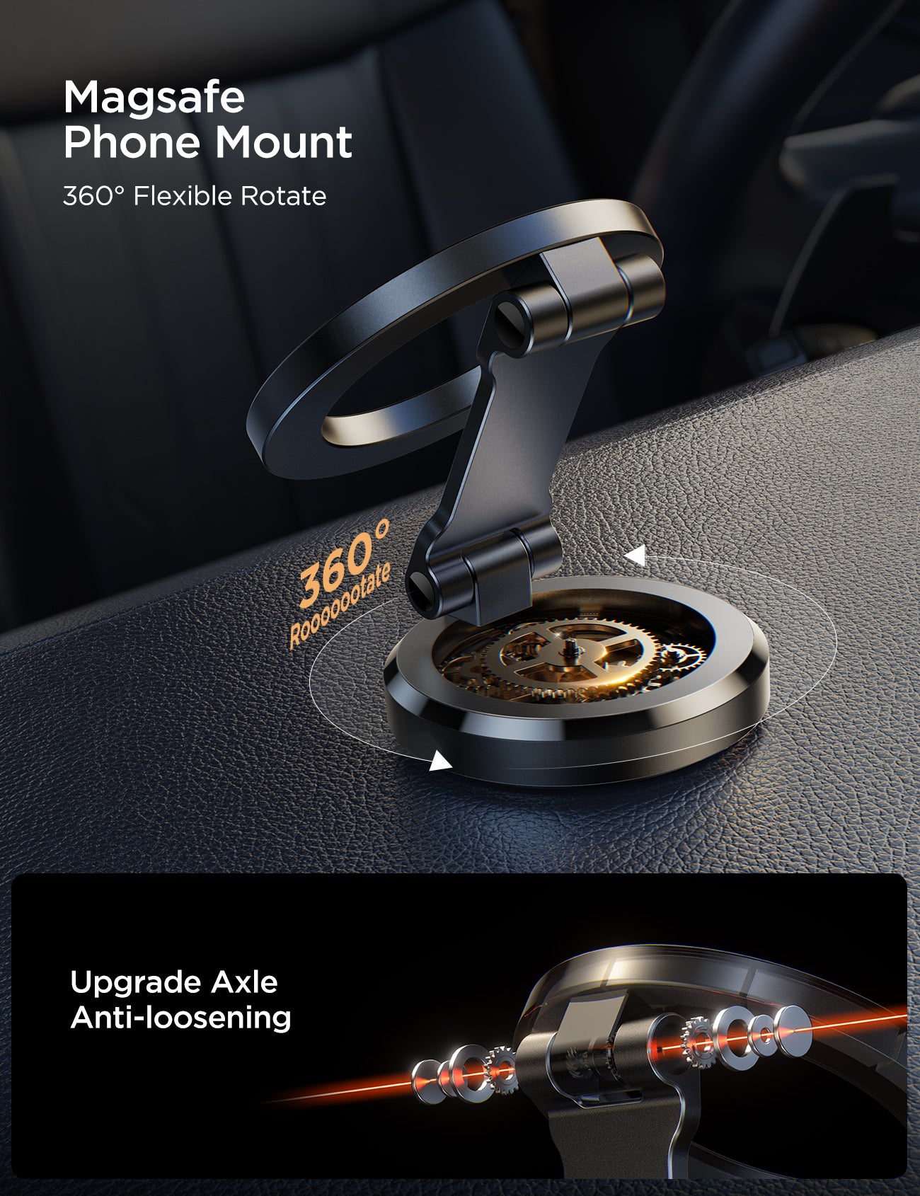 JR-ZS403 Foldable Magnetic Car Phone Mount