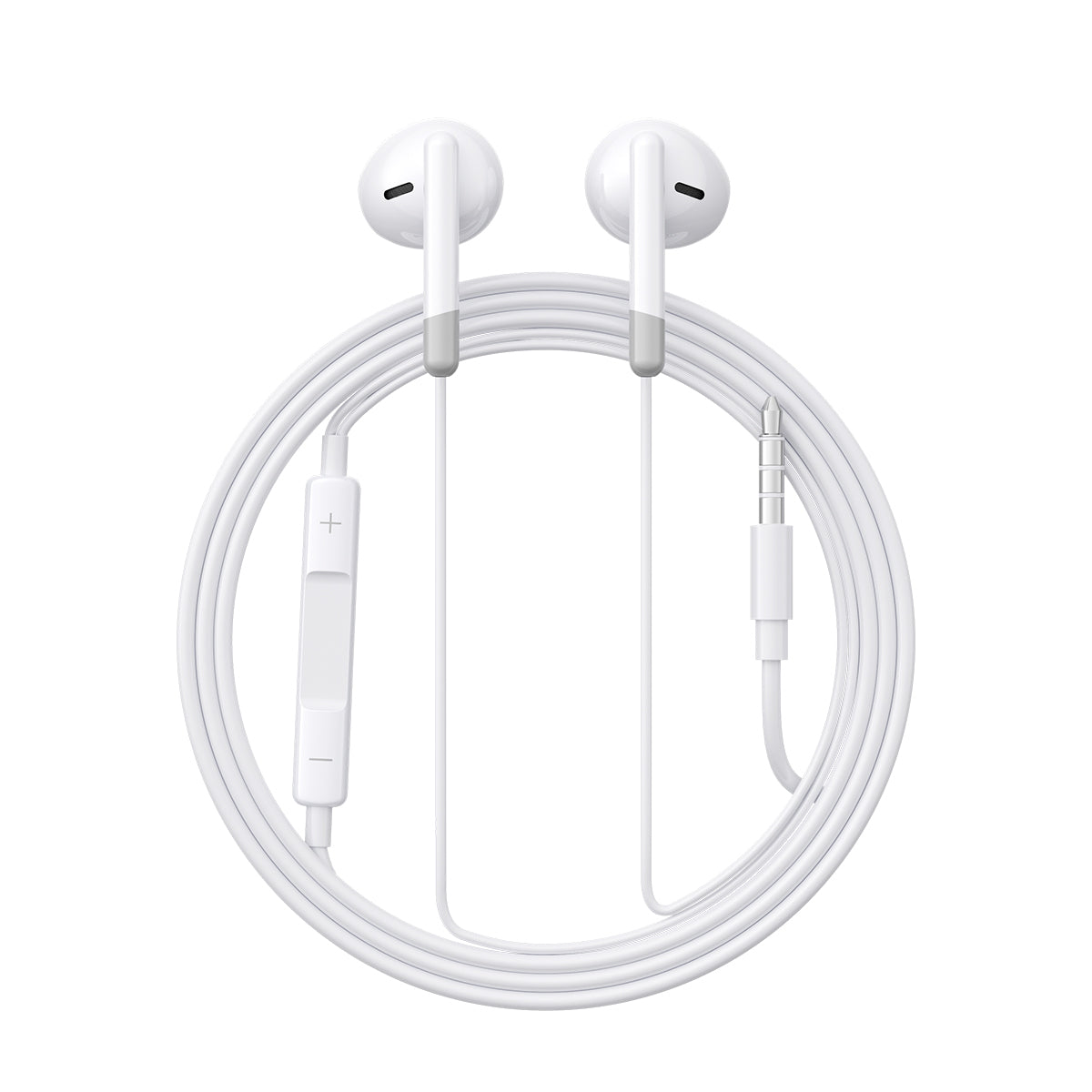 JR-EW01 Wired Series Half In-Ear Wired Earphones-White