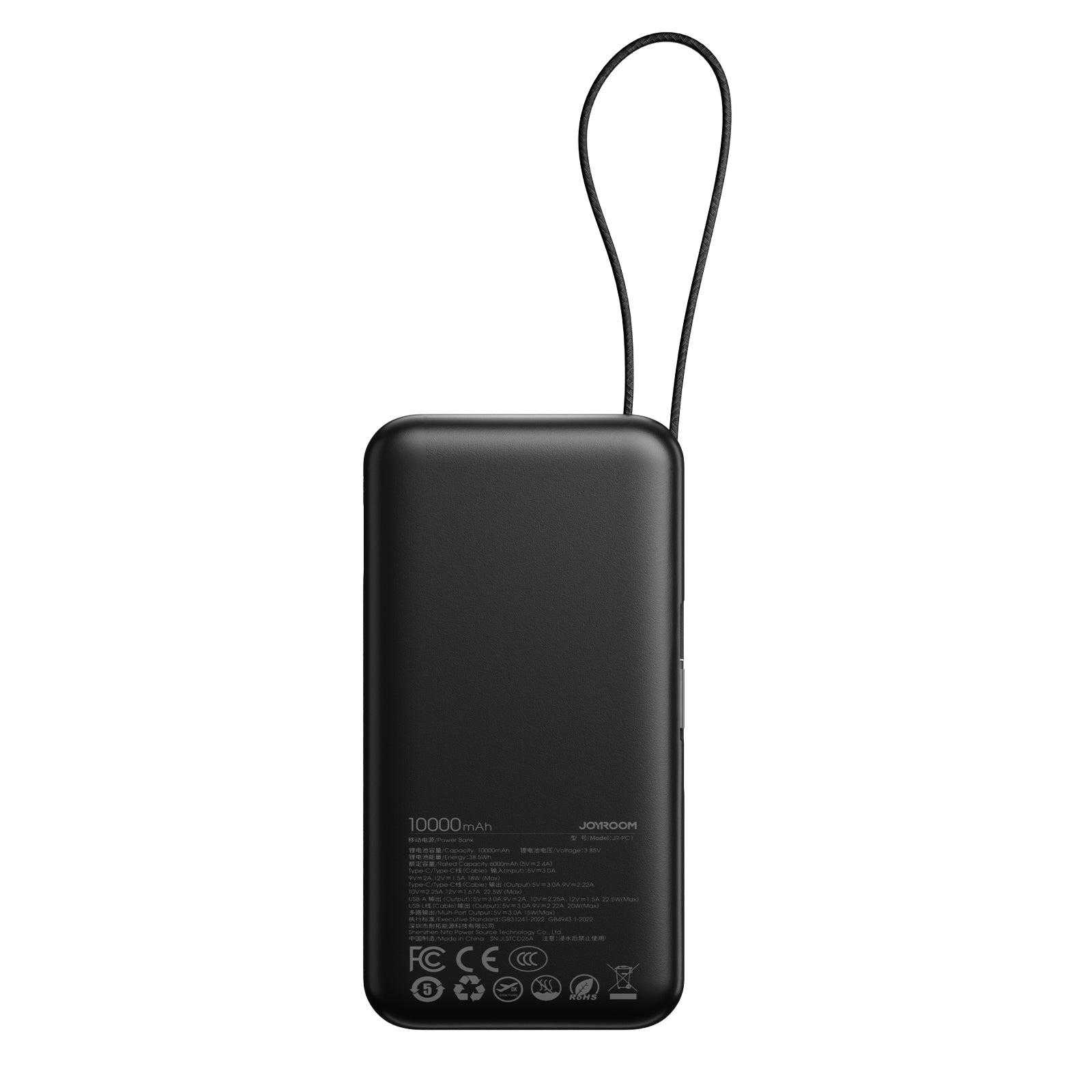 JOYROOM JR-PC2 20000mAh 22.5W Power Bank with 3 Built-in Cables