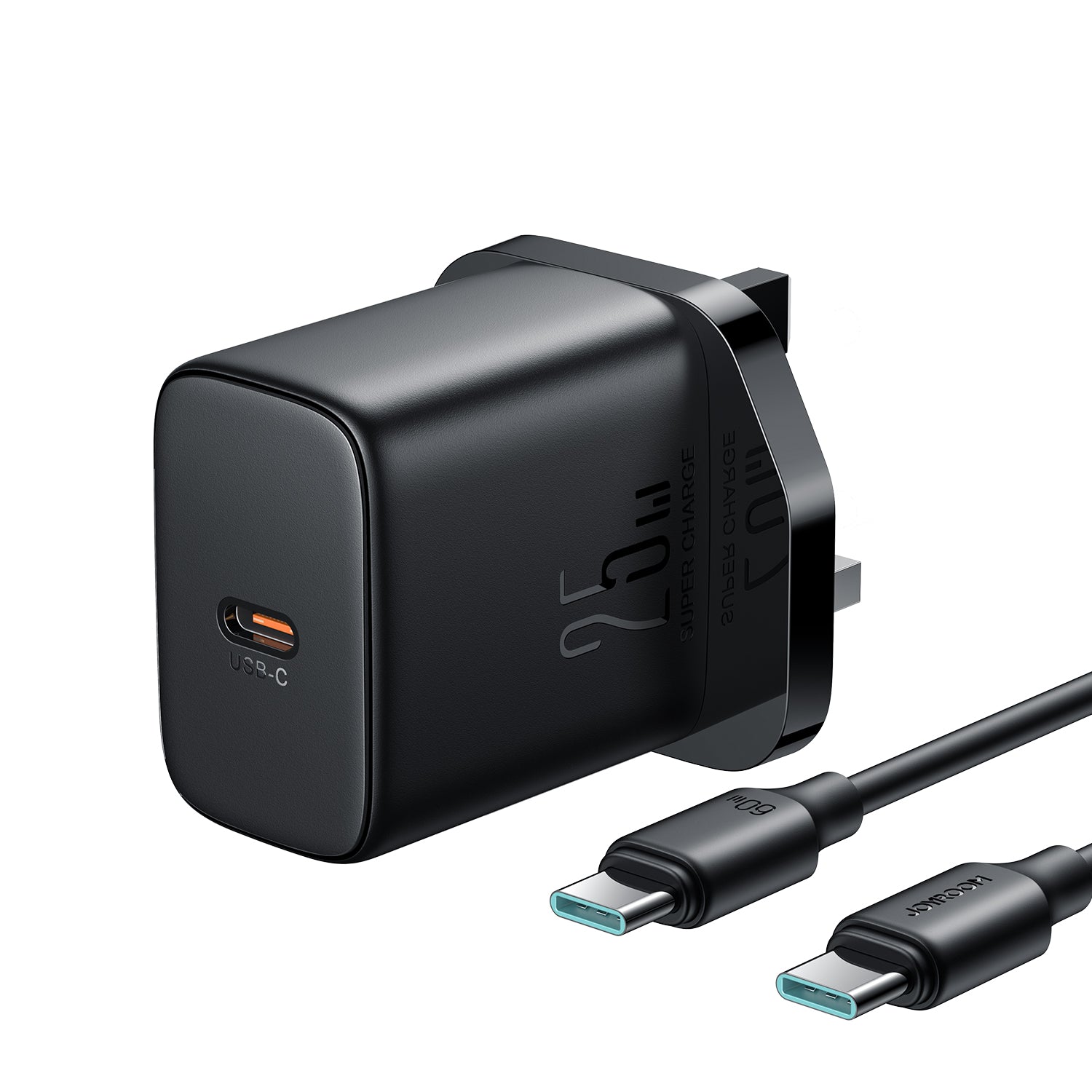 JOYROOM JR-TCF11 25W Fast Charger UK with C-C Cable 1m