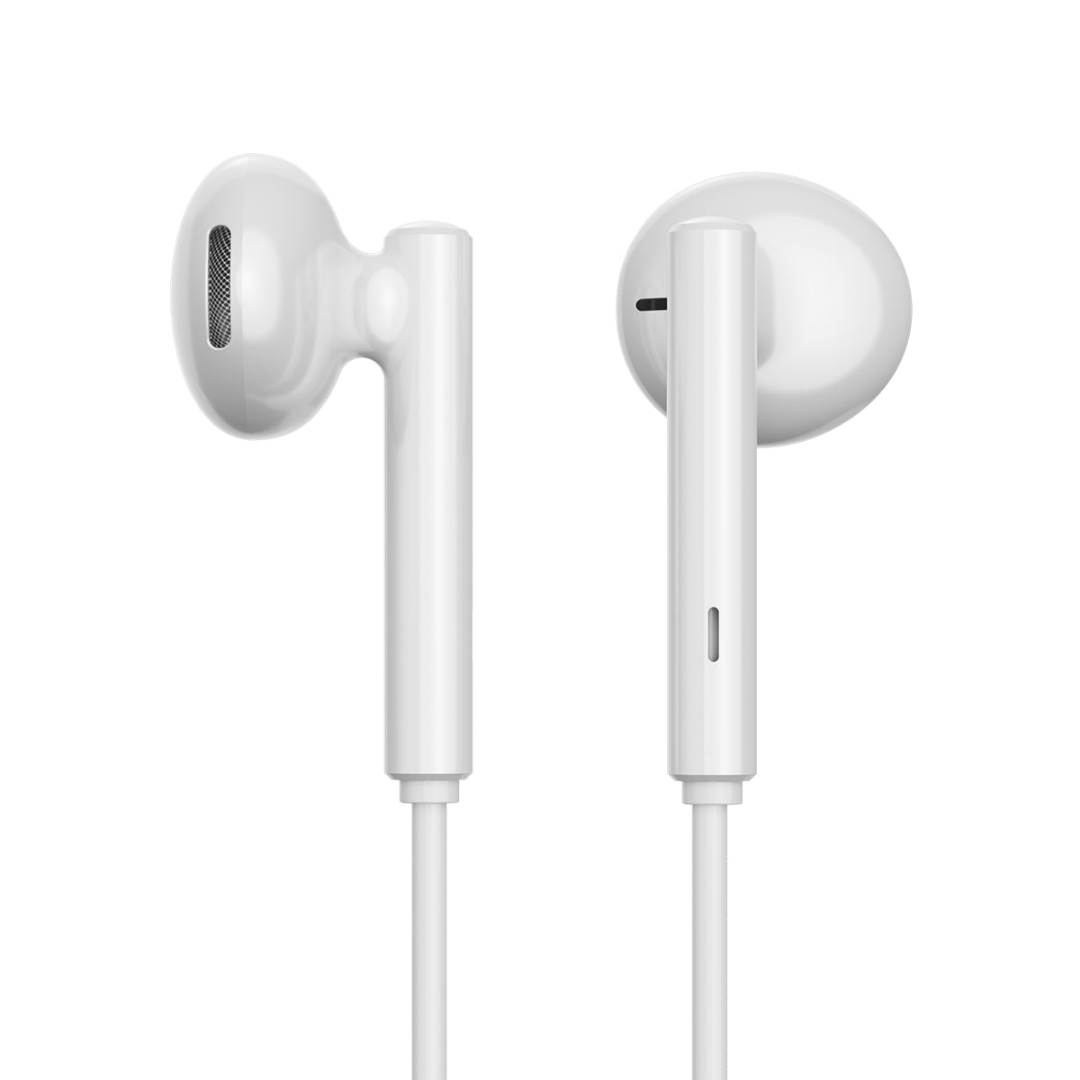JR-EC05 TYPE-C Series Half In-Ear Wired Earphones-White