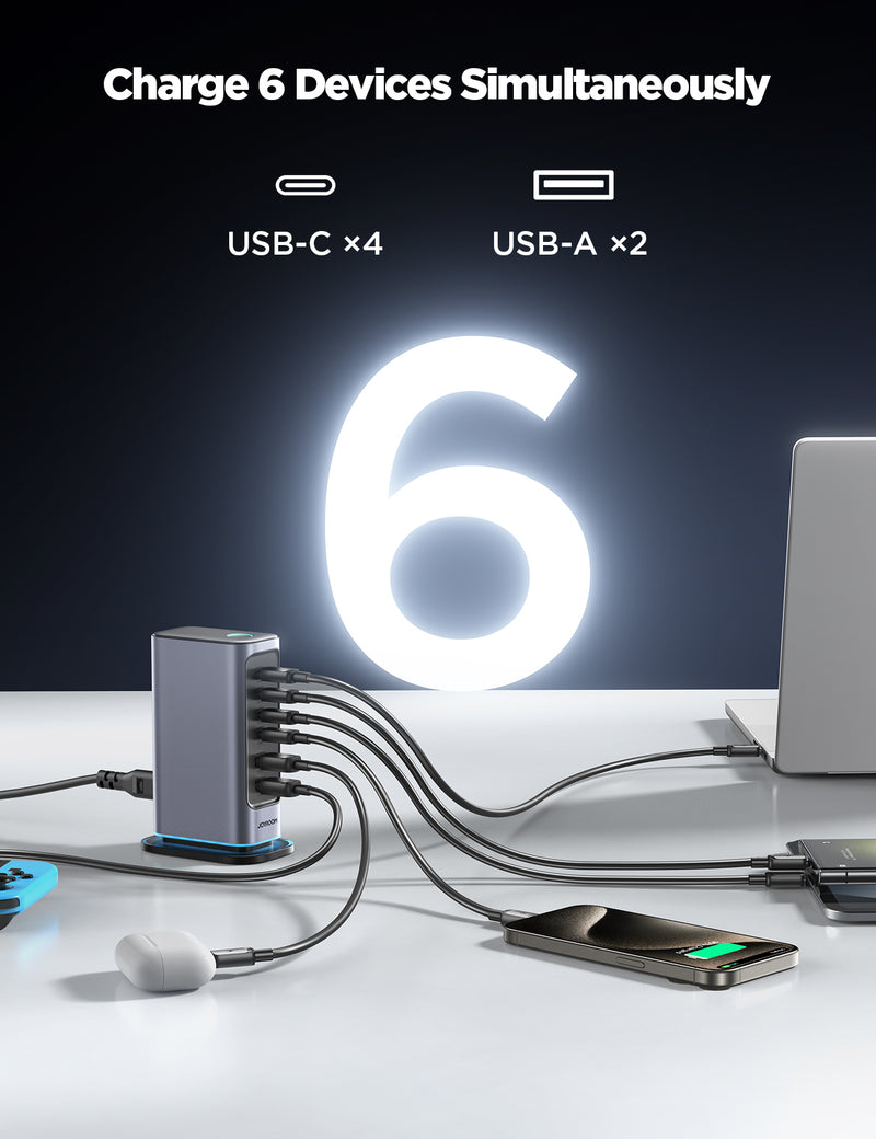 JOYROOM JR-TCM02 65W Gan Multi-port Power Station 4 USB-C and 2 USB-A (EU Plug) 3 3 2884e144 064e 4ef6 82bc 37d214f95383