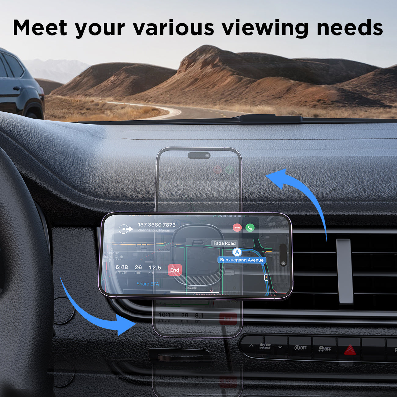 JR-ZS400 Magnetic Car Phone Mount