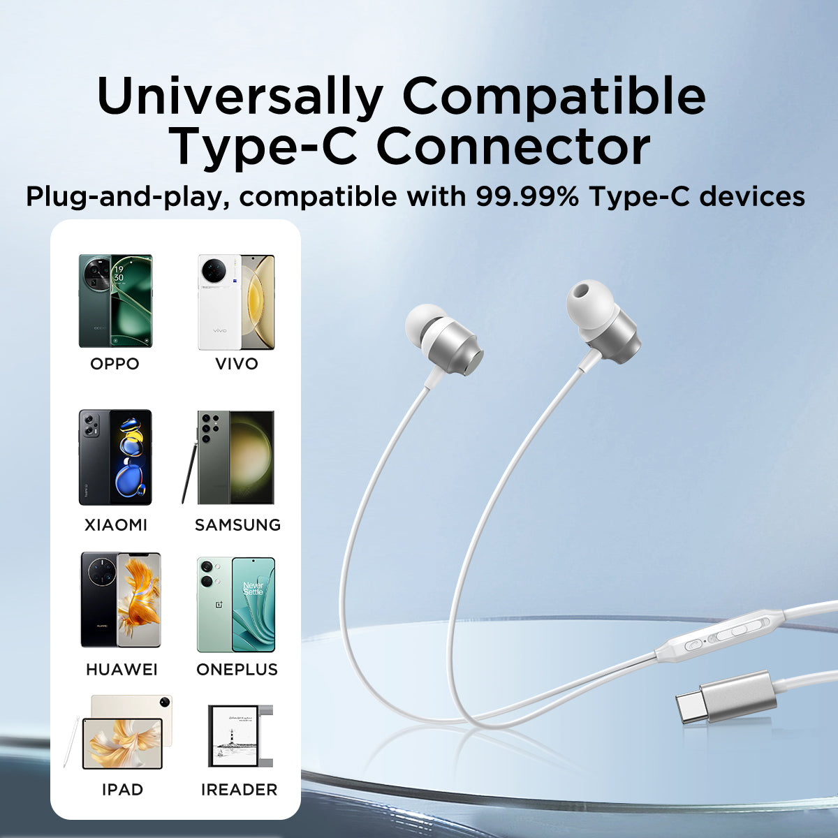 Joyroom JR-EC06 Type-C Metal In-Ear Wired Earphone 7 JR-EC06 TYPE-C Series In-Ear Metal Wired Earbuds
