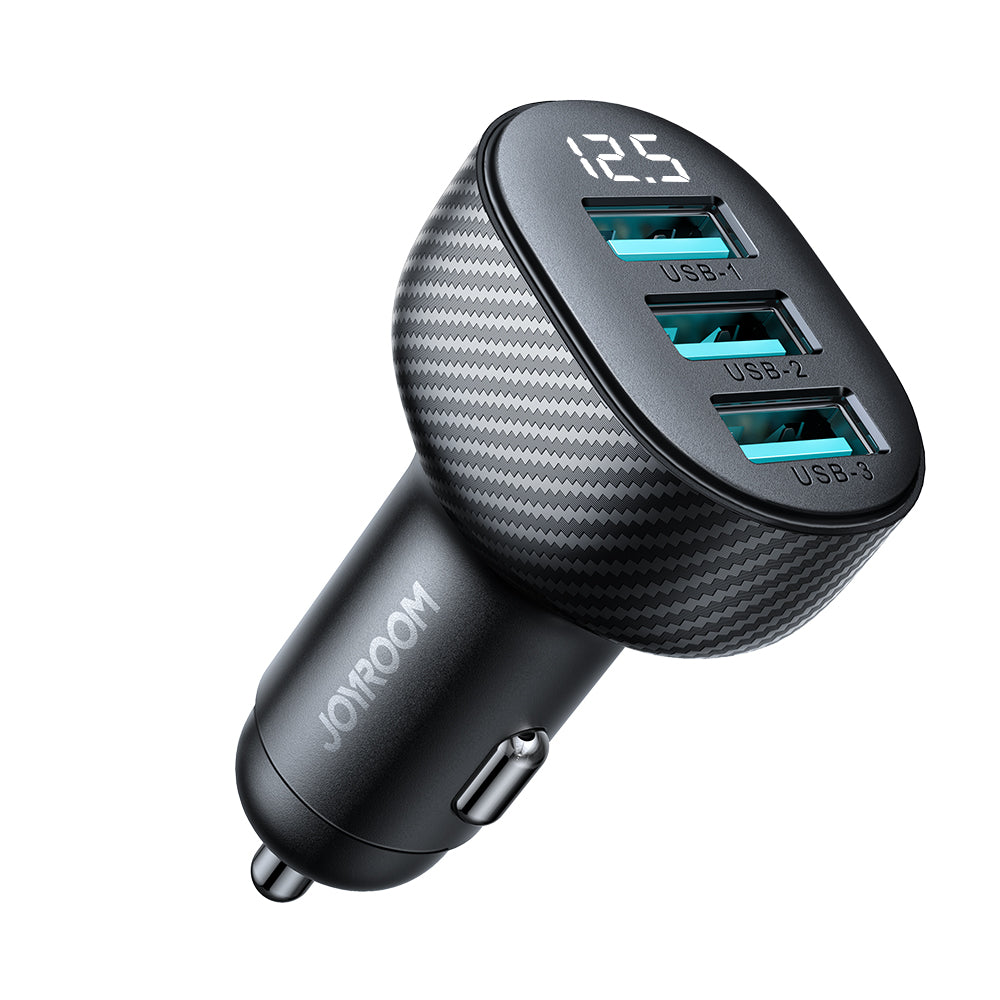 JOYROOM 3.4A 3USB Digital Display Car Charger B2B