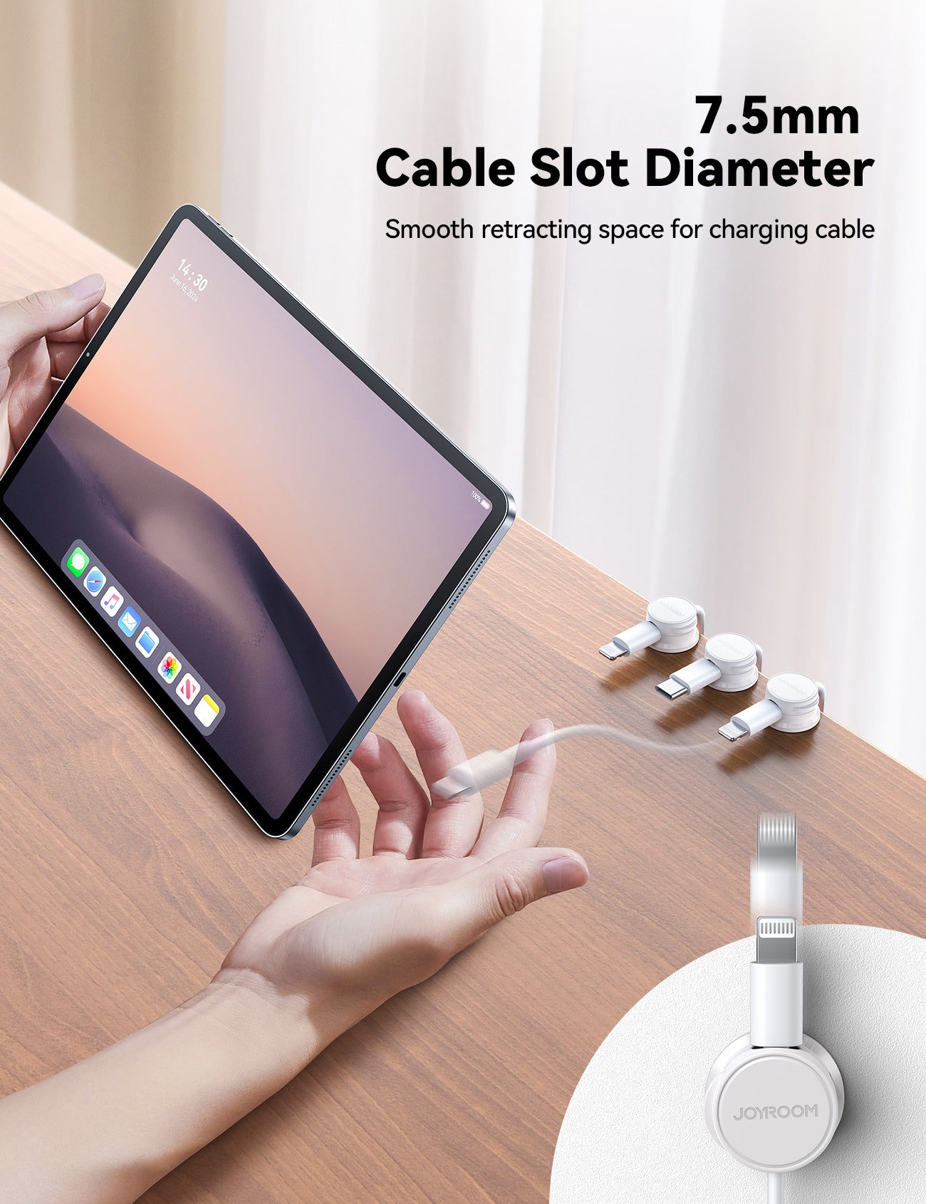 JOYROOM JR-ZS468 Magnetic Cable Organizer 9 Pack