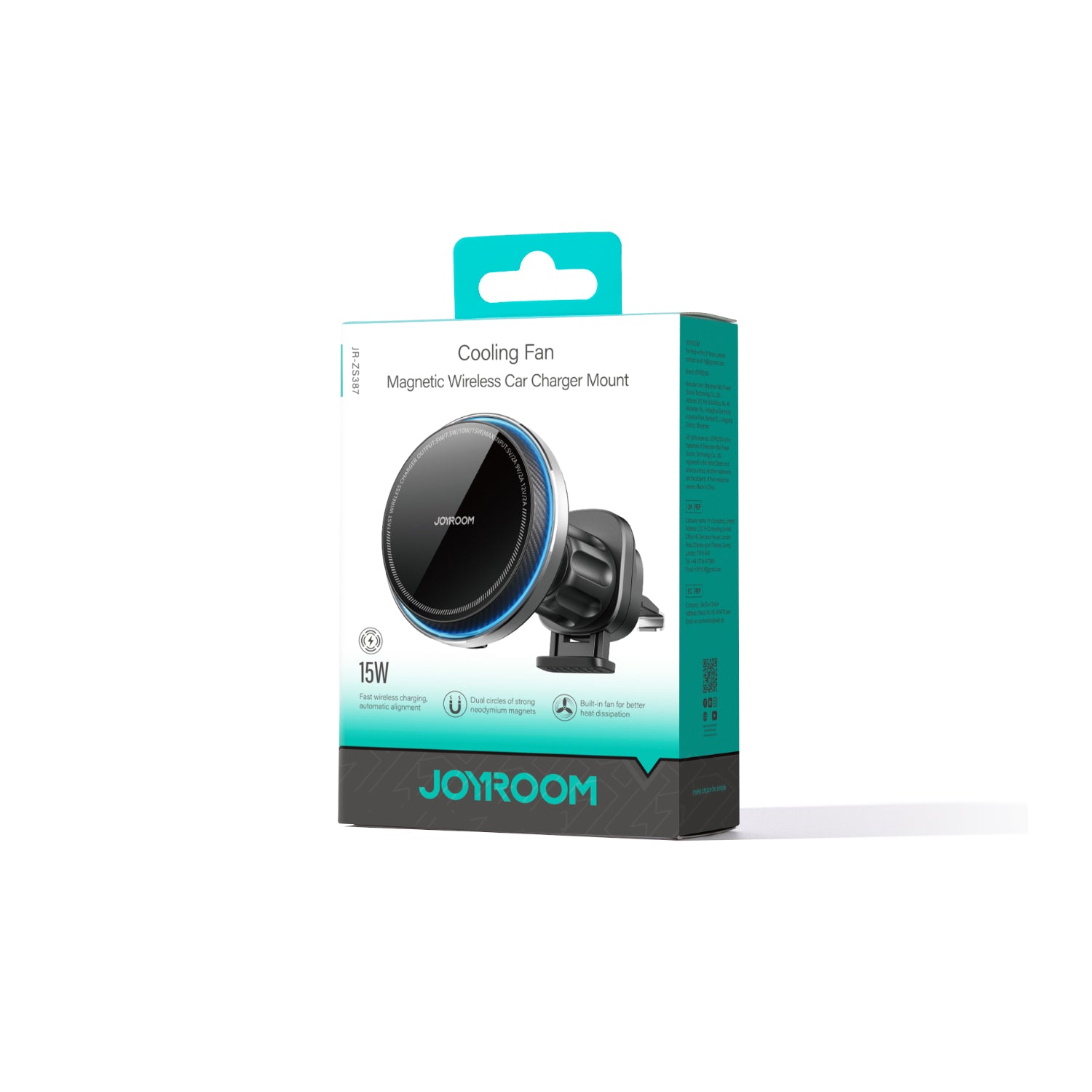 JOYROOM JR-ZS387 Magnetic Wireless Air Vent Car Charger Mount