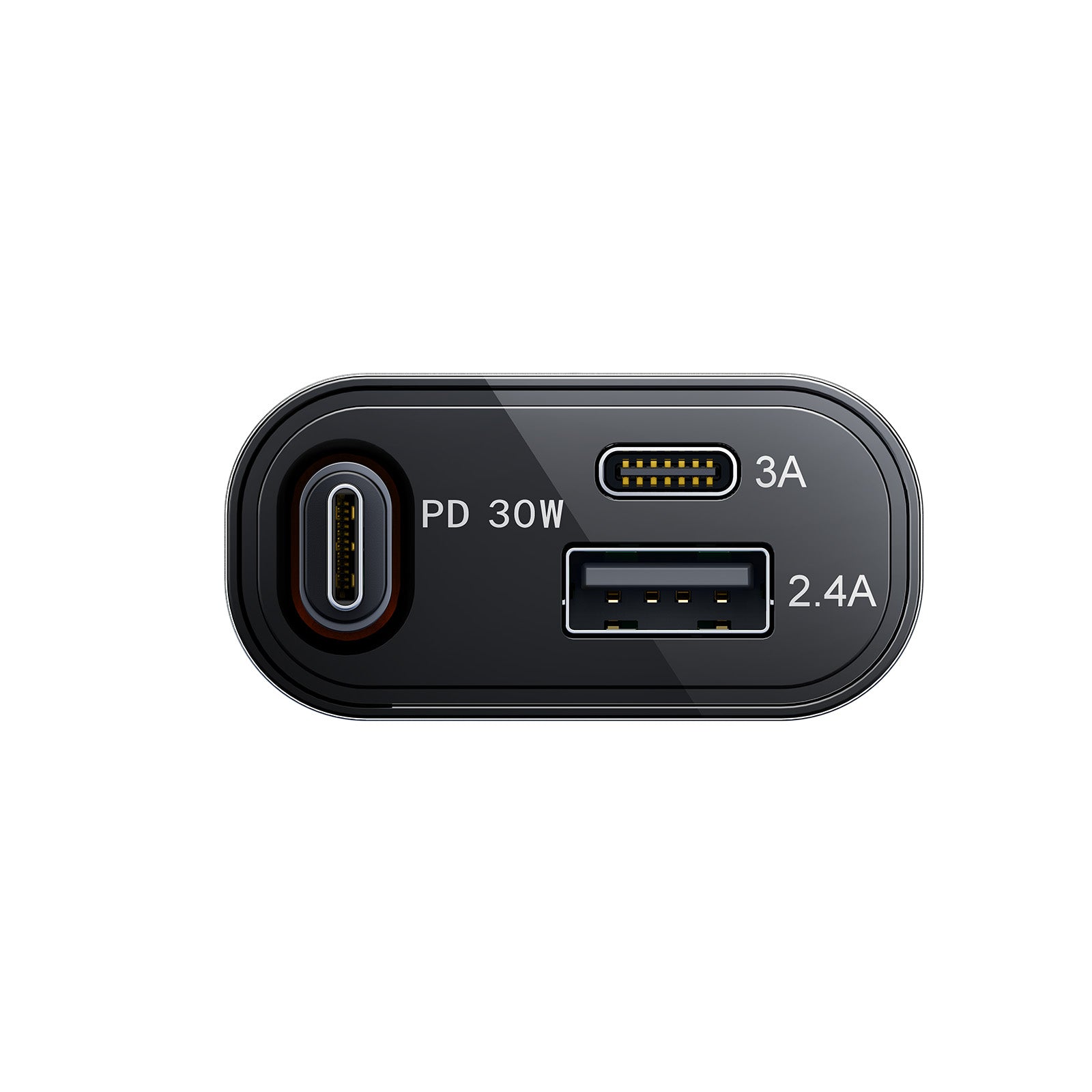JR-CCL07 3-in-1 Retractable Car Charger-Dark Grey  B2B
