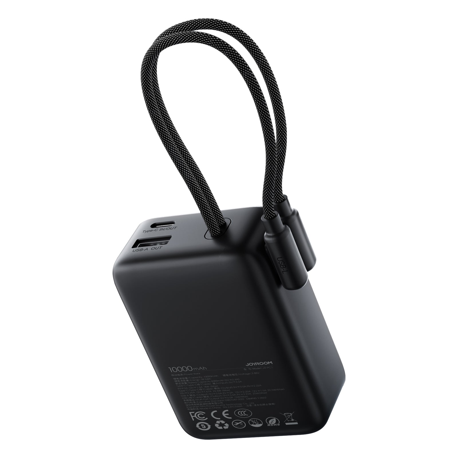 JOYROOM JR-PC1 22.5W Mini Power Bank with Built-in Cables 10000mAh