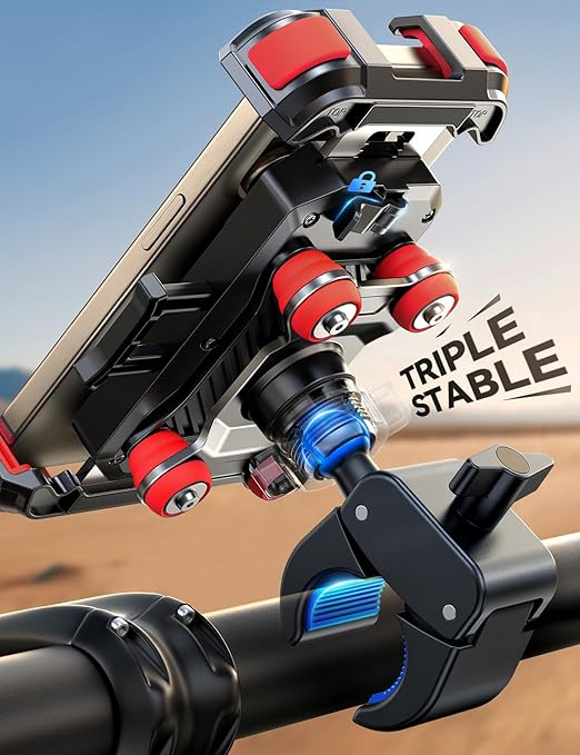 JOYROOM JR-ZS498 Anti-Vibration Motorcycle Phone Mount