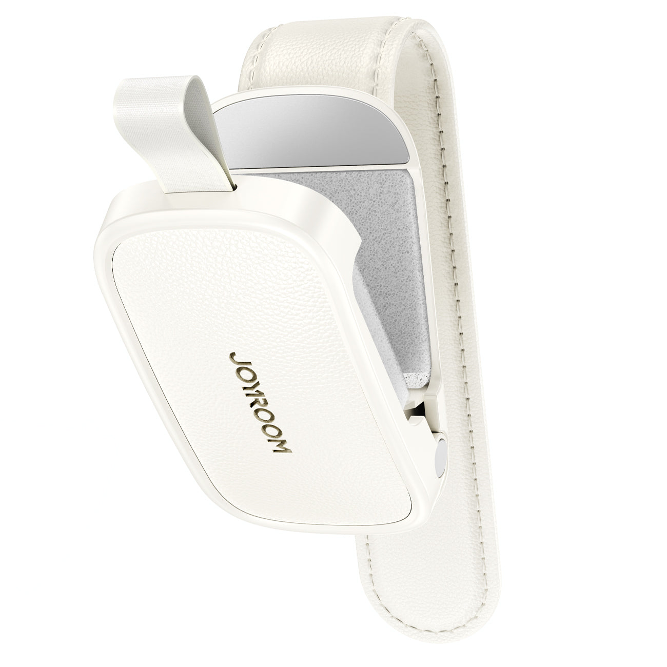 JOYROOM JR-ZS511 Magnetic One-hand Car Visor Sunglasses Holder Clip-White