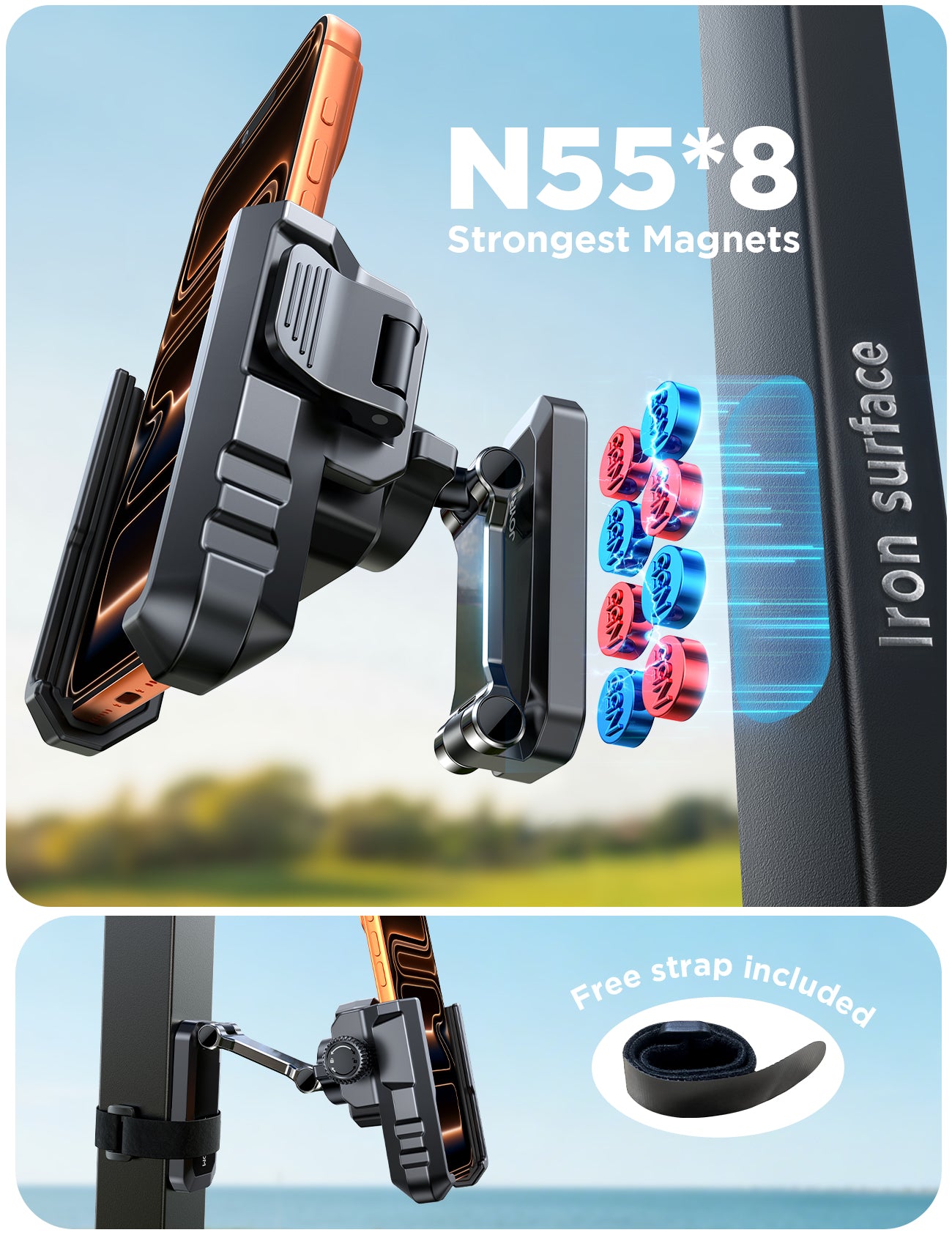 JOYROOM JR-ZS523 Magnetic Phone Holder for Golf Cart